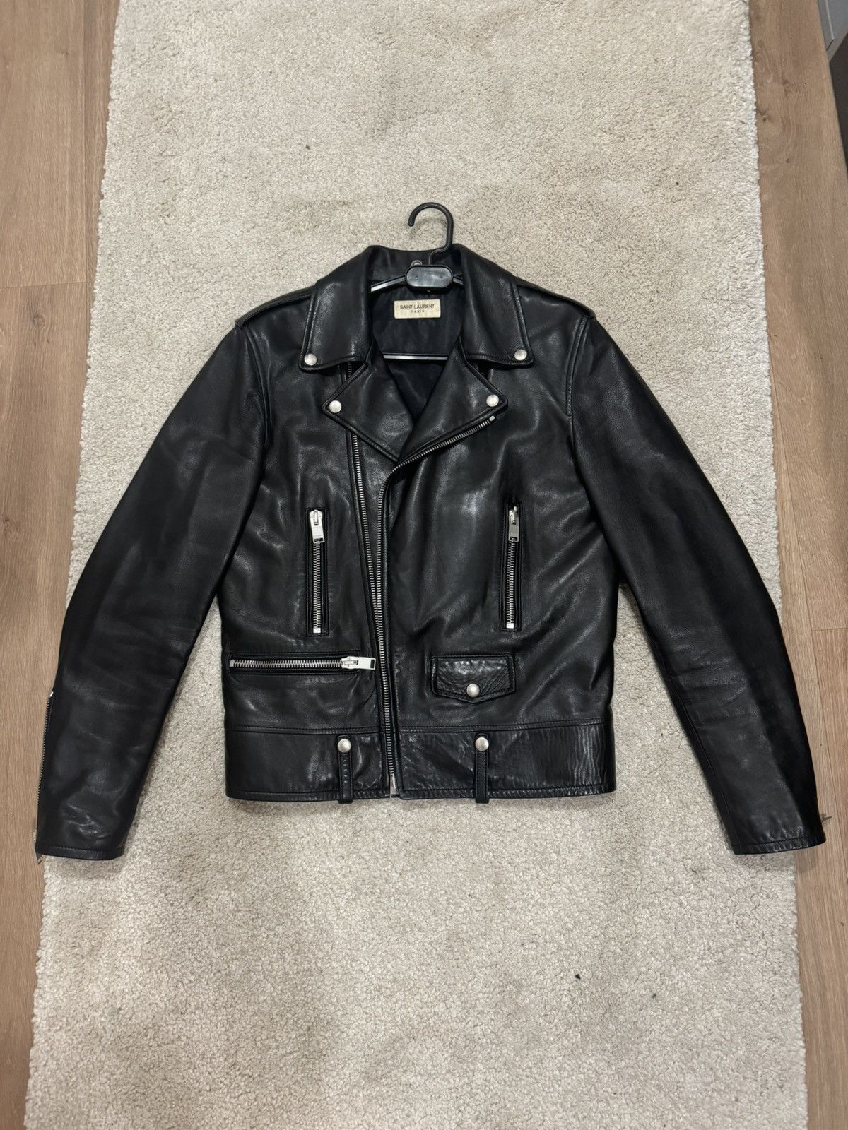 Saint Laurent Paris × Yves Saint Laurent Saint Laurent L01 biker leather jacket Size US M / EU 48-50 / 2 - 1 Thumbnail