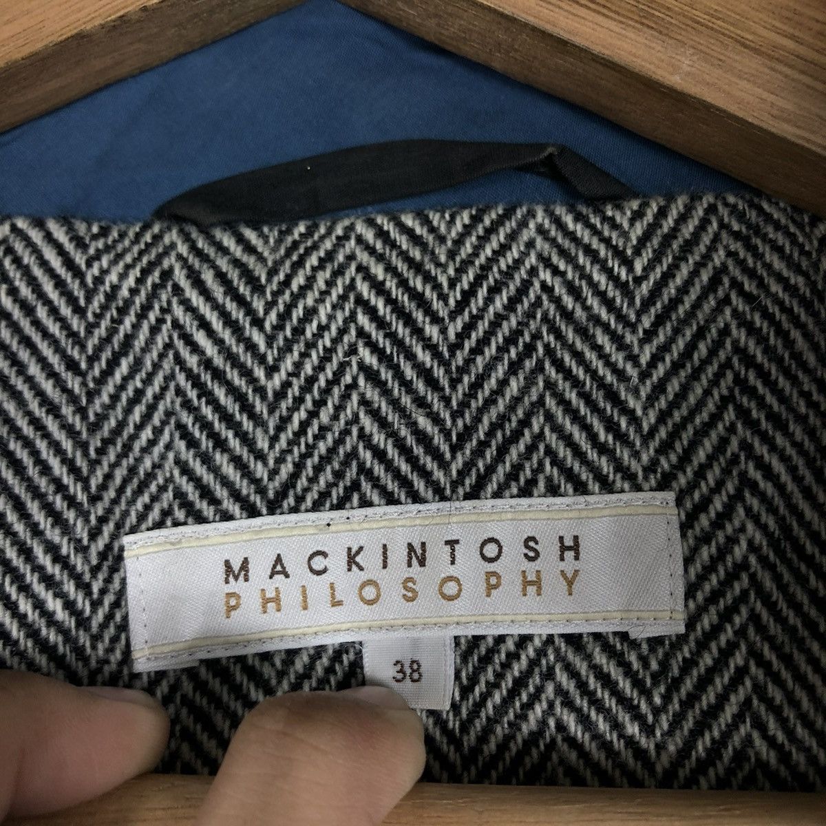 Japanese Brand 📌VINTAGE BIKER JACKET MACKINTOSH PHILOSOPHY BLANKET Size US M / EU 48-50 / 2 - 18 Thumbnail