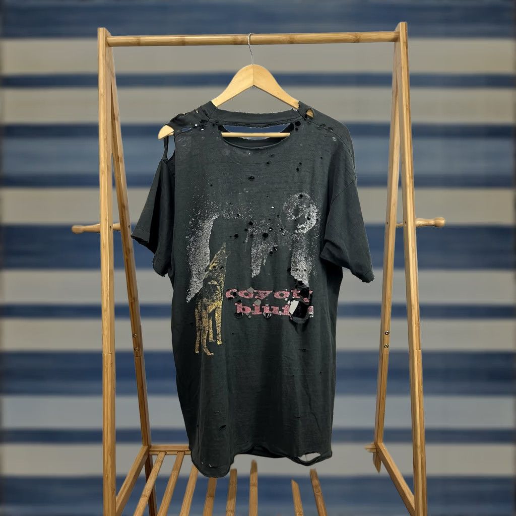 Marlboro VTG 90s Marlboro Coyote Super Thrashed Faded Worn Distressed Pocket T-Shirt XL Men Black Marlboro Shirt XL Mens Size US XL / EU 56 / 4 - 1 Thumbnail