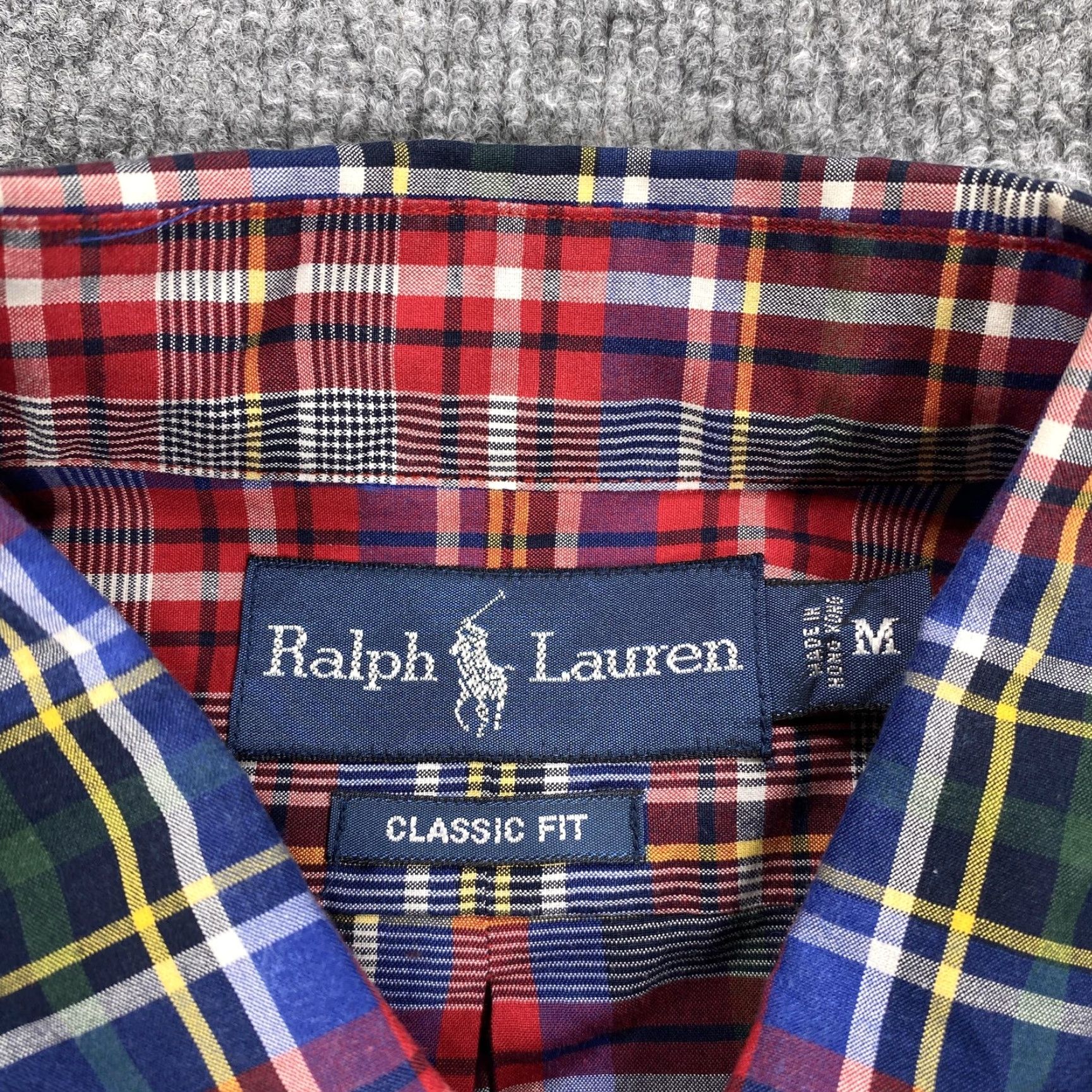 Ralph Lauren VINTAGE Ralph Lauren Shirt Mens M Red Plaid Long Sleeve Button Up Classic Size US M / EU 48-50 / 2 - 3 Thumbnail