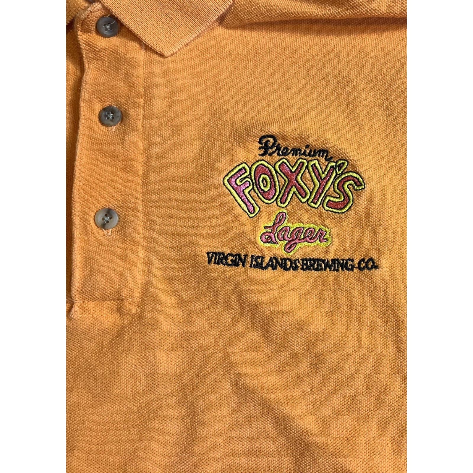 Vintage VINTAGE Premium Foxy’s Lager Polo Shirt Men's M Orange Short Sleeve 90s Retro Beer Embroidered Size US M / EU 48-50 / 2 - 3 Thumbnail