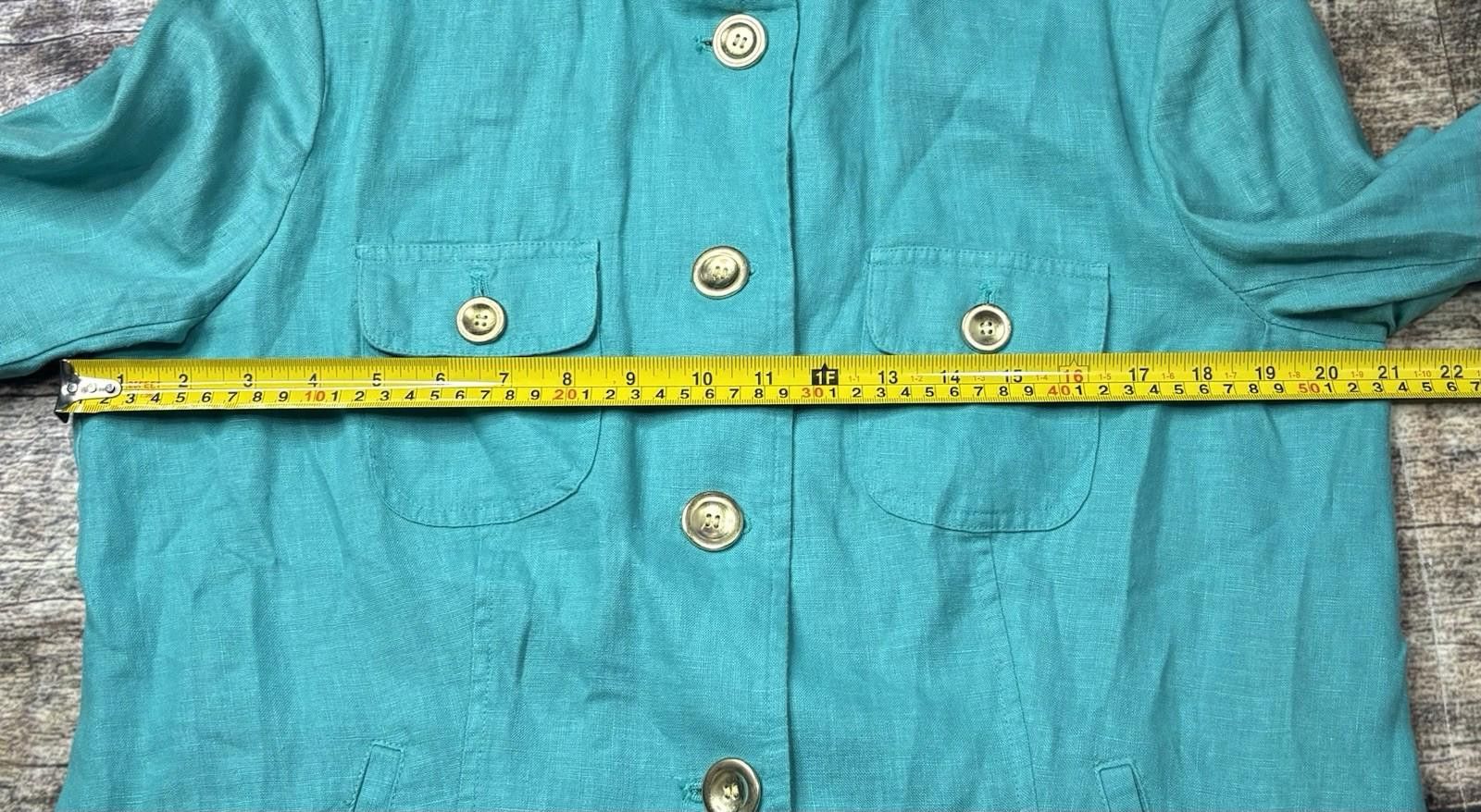 Other JM Collection Jacket Womens 14 XL Linen Pockets Roll Tab Size XL / US 12-14 / IT 48-50 - 9 Thumbnail