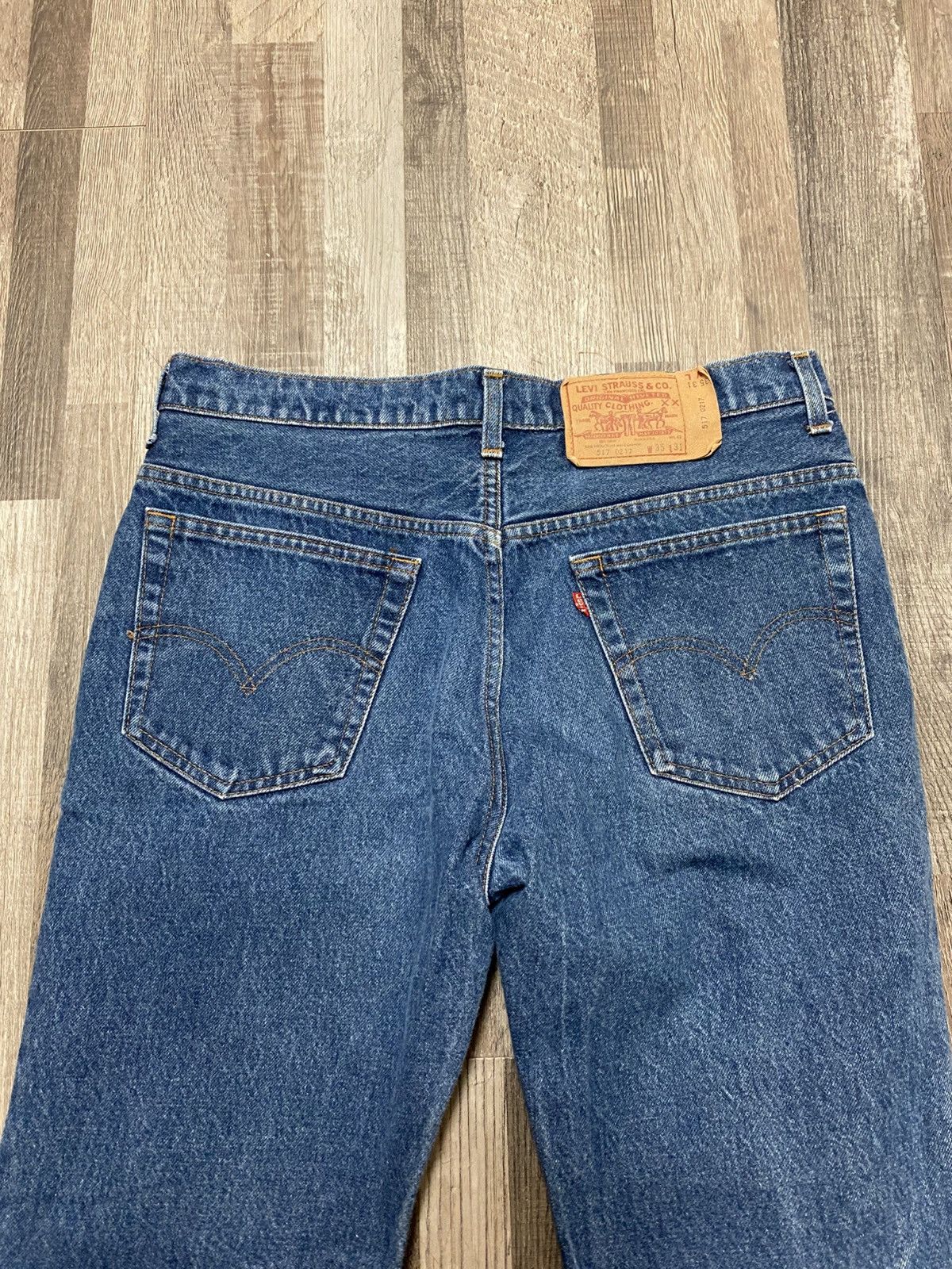 Levi's Vintage 1985 80’s Levis Bootcut Flare Denim Jeans Rare Grail Size US 34 / EU 50 - 4 Thumbnail