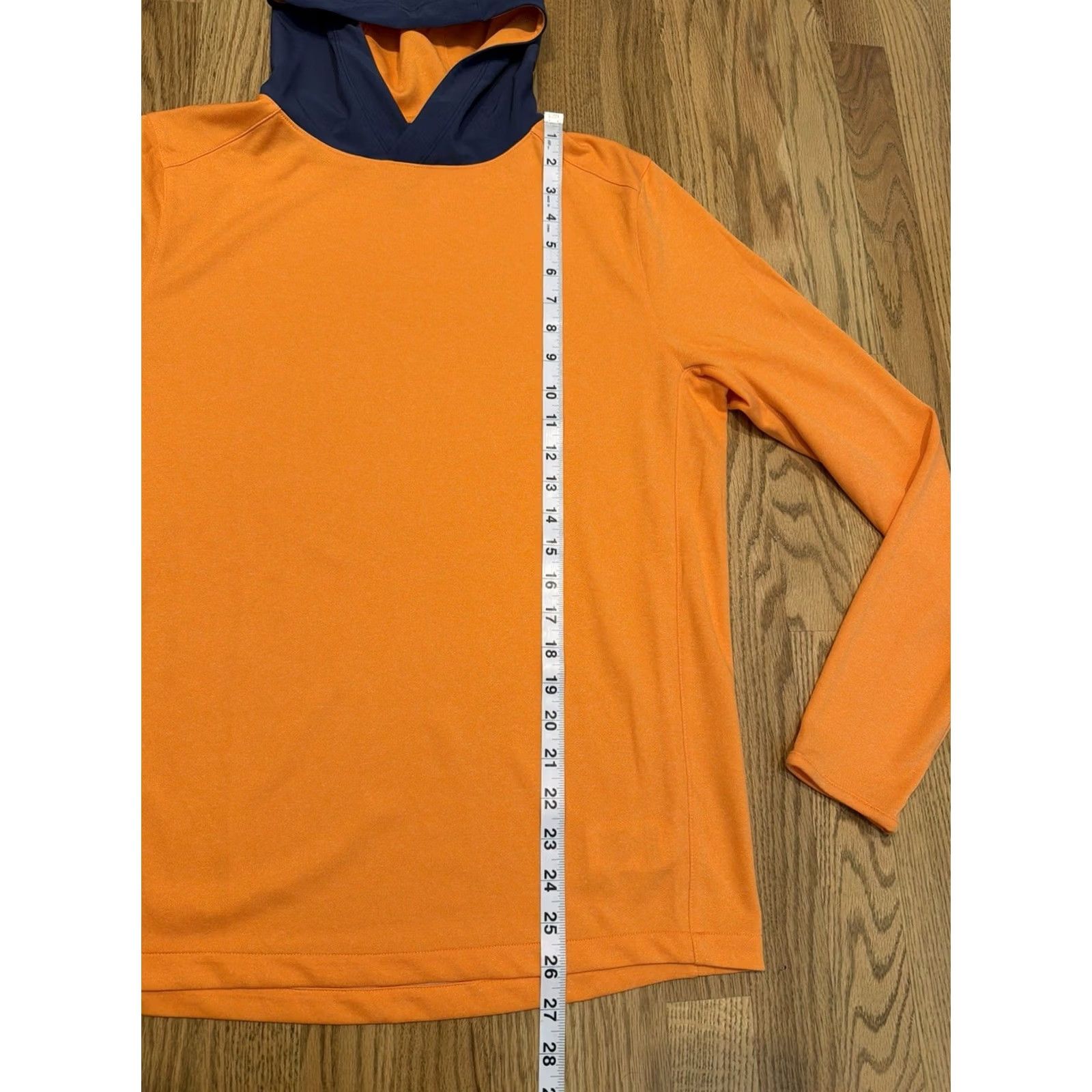 Vintage Zero Restriction Pullover Hoodie Mens S Orange Lightweight Breathable Moisture Wicking Golf Sports Athleisure Size US S / EU 44-46 / 1 - 7 Thumbnail