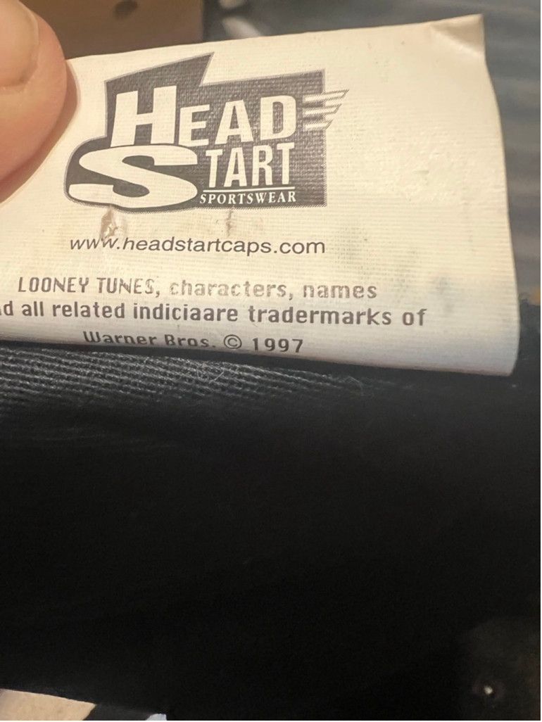 Vintage Vintage Youth Head Start Sportswear Looney Tunes Black Cap Size ONE SIZE - 7 Thumbnail