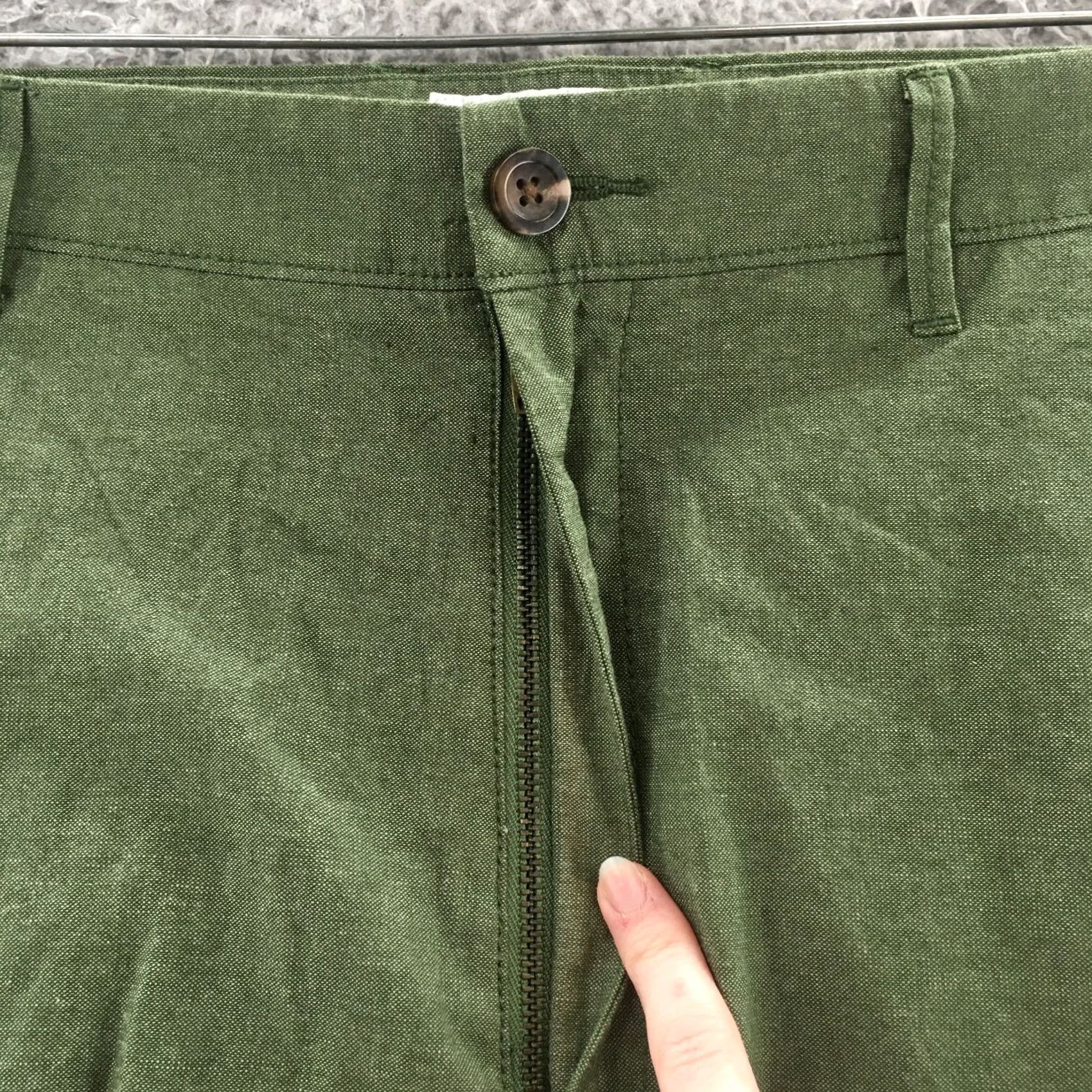 Vintage Goodfellow & Co Linden Chino Shorts Mens 42 Green Cotton Casual Zip Fly Size US 42 / EU 58 - 3 Thumbnail