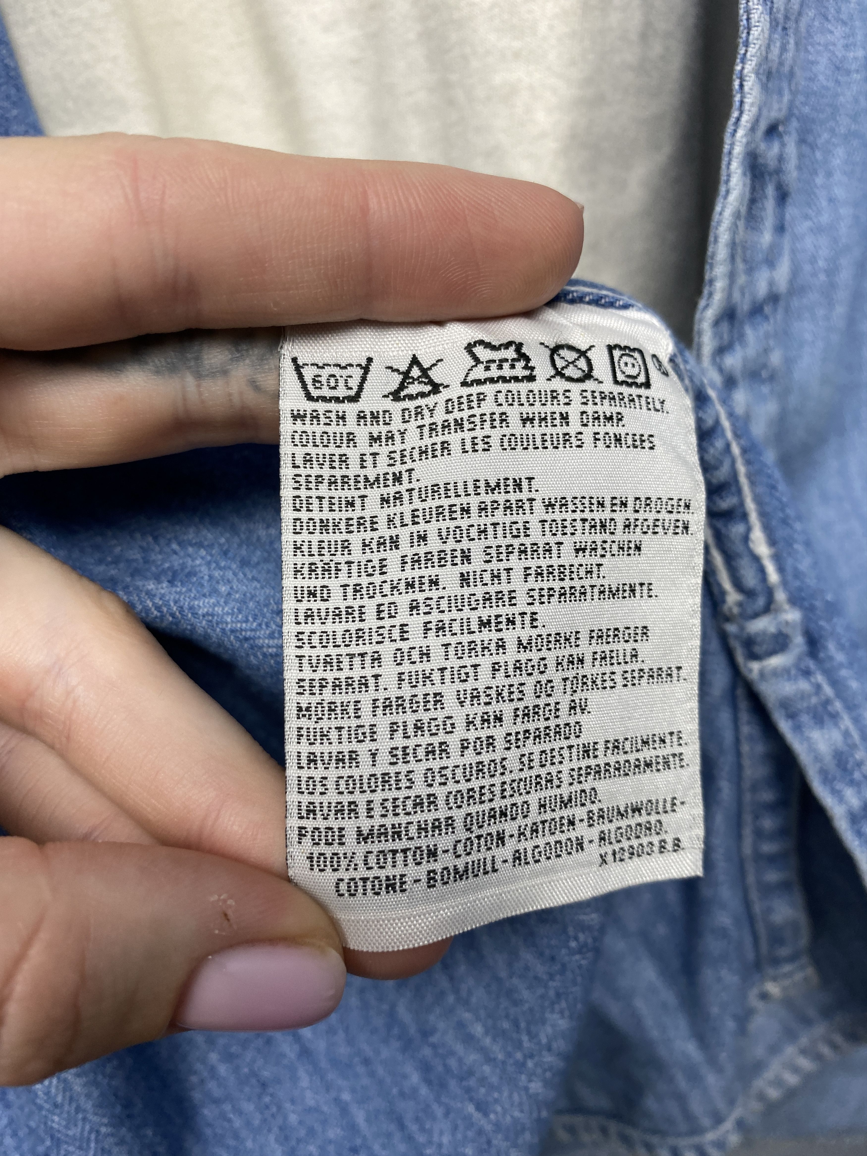 Levi's Levi's 90s Vintage Mens Denim Shirt Size US XL / EU 56 / 4 - 7 Thumbnail