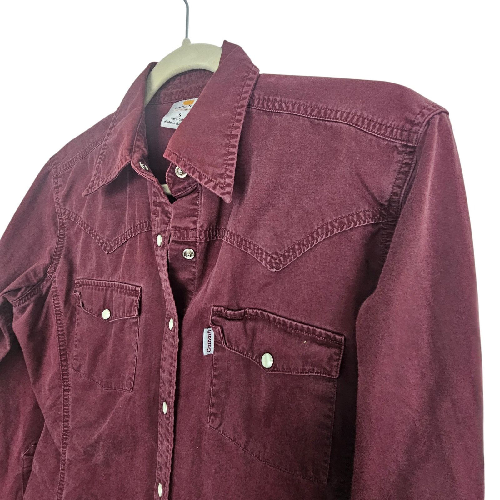 Carhartt Carhartt Womens Western Shirt Pearl Snap Size S Cowgirl Work Size S / US 4 / IT 40 - 5 Thumbnail