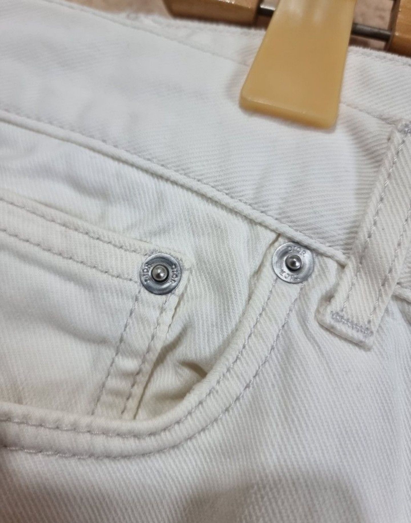 Dior × Hedi Slimane Dior X hedi slimane patched white pants Size US 32 / EU 48 - 4 Thumbnail