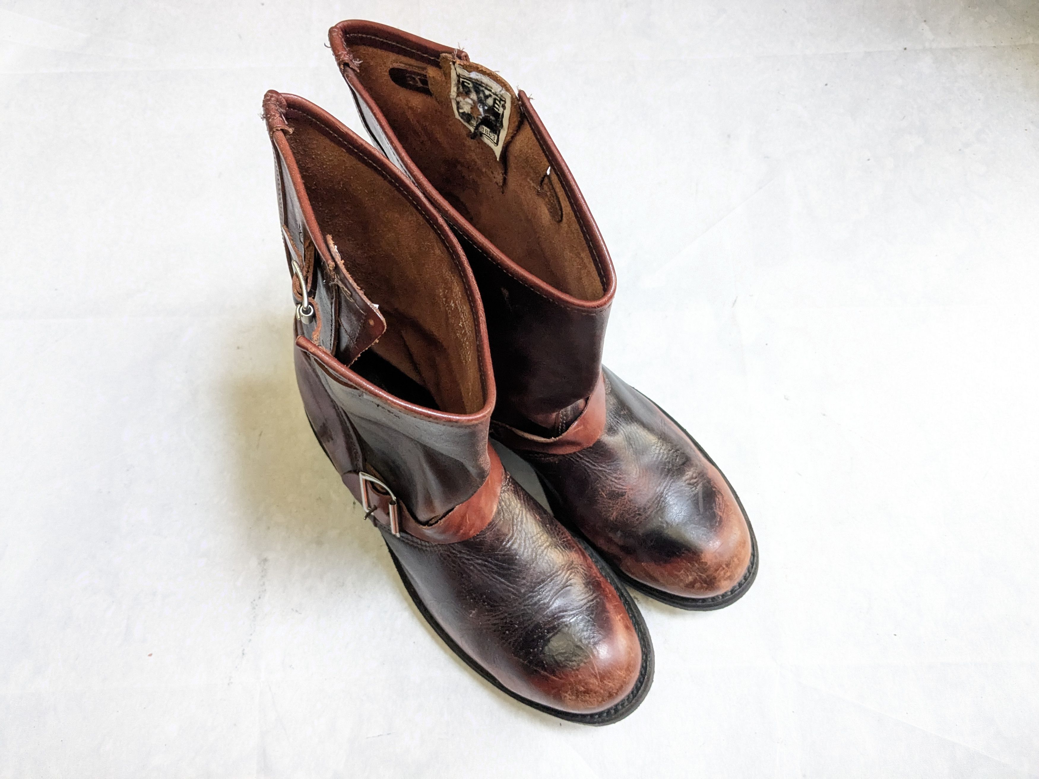 Frye Frye Engineer Boots Red Leather 9 M Buckle Size US 9 / EU 42 - 5 Thumbnail
