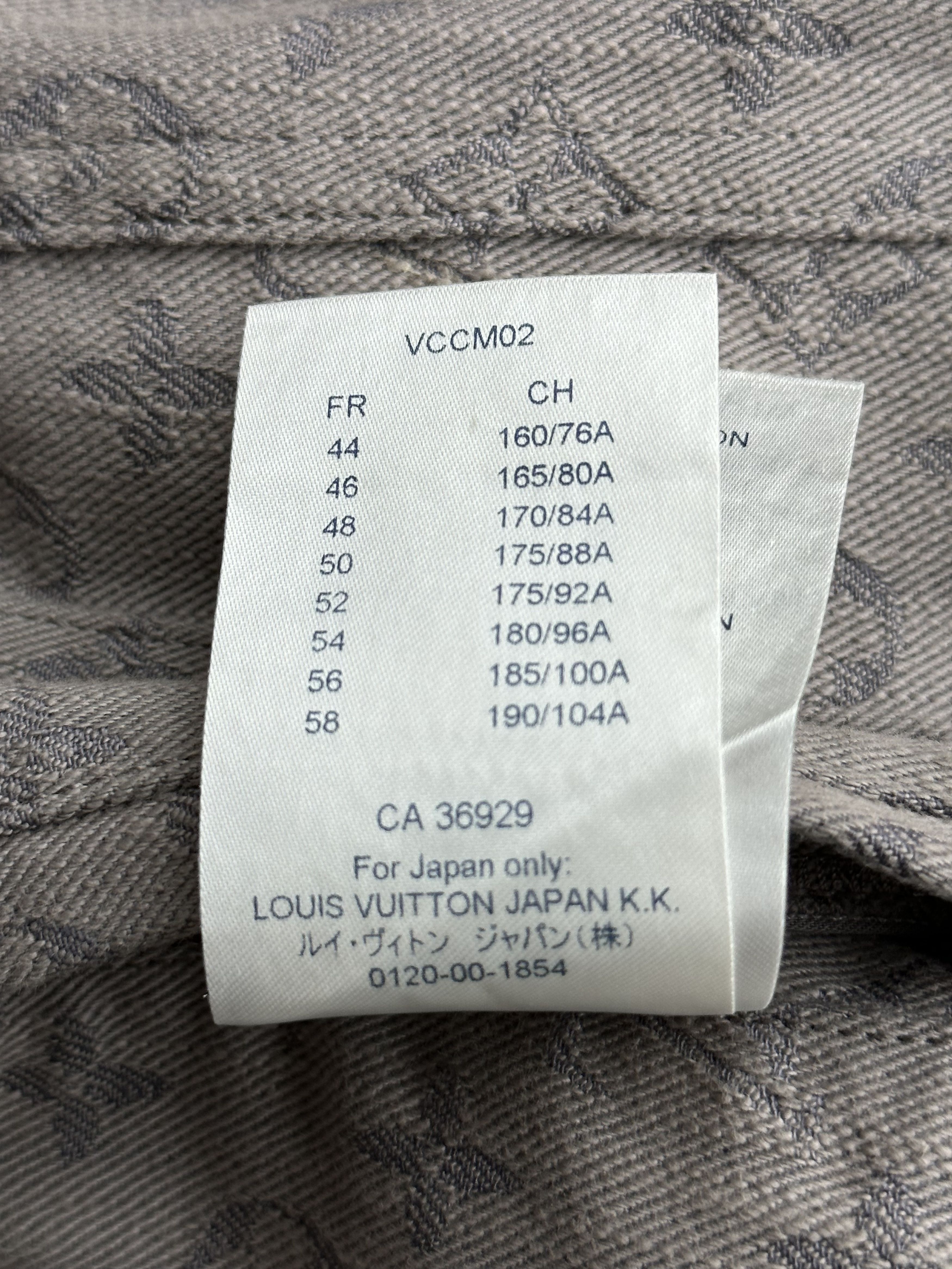 Louis Vuitton Louis Vuitton Grey Monogram Denim Jacket Size US XL / EU 56 / 4 - 6 Thumbnail