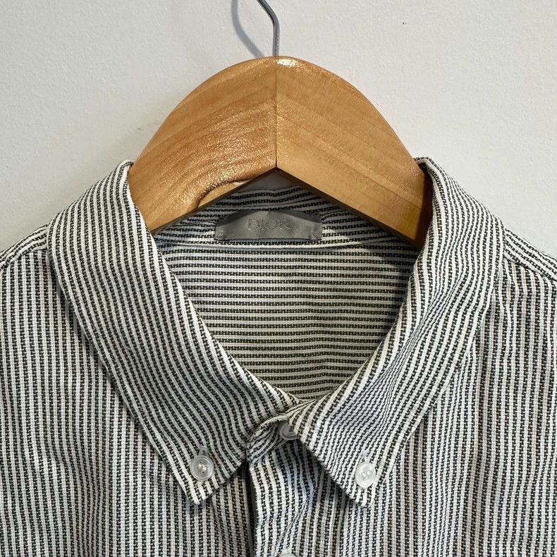 Dior Dior SS23 Tears Logo Stripe Long Sleeve Shirt Size US M / EU 48-50 / 2 - 3 Thumbnail