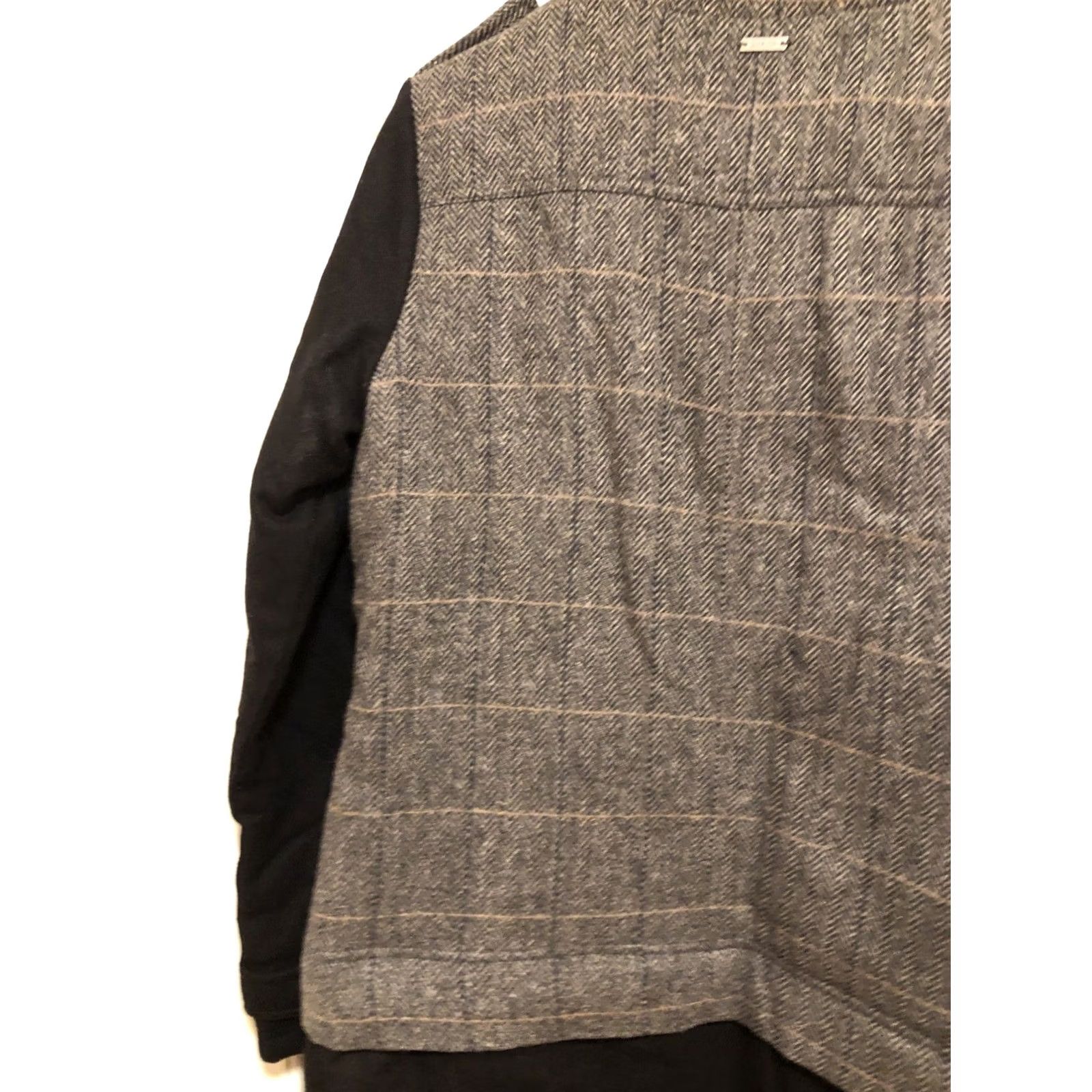 Prana prAna Caprise Jacket Womens Size M Gravel Insulated Wool Tweed Stand-Up Collar NWT 99 Size M / US 6-8 / IT 42-44 - 4 Thumbnail