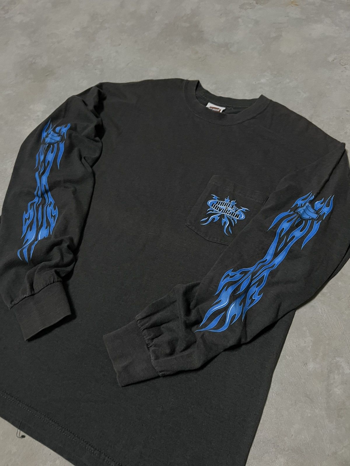 Harley Davidson Harley Davidson Blue Flame Long Sleeve Size US M / EU 48-50 / 2 - 4 Thumbnail