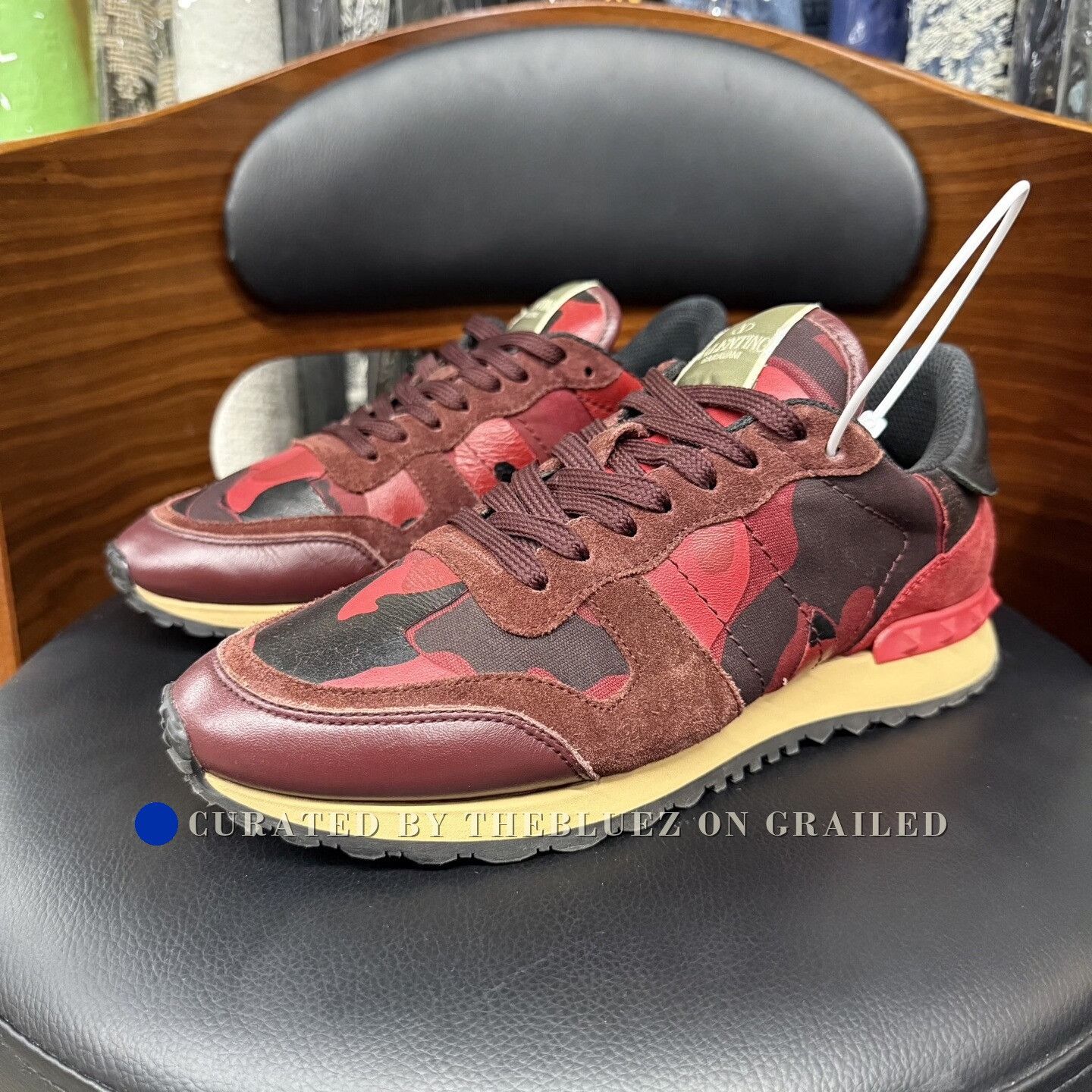 Valentino Valentino Red Studded Sneakers Size US 7 / IT 37 - 1 Thumbnail