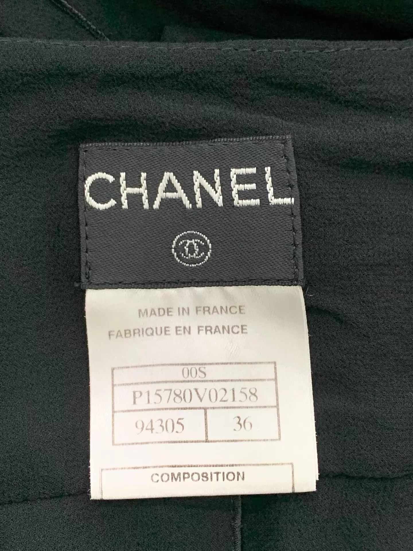 Chanel Chanel Vintage Black Silk Tulle Skirt 36 New Size 26" / US 2 / IT 38 - 4 Thumbnail
