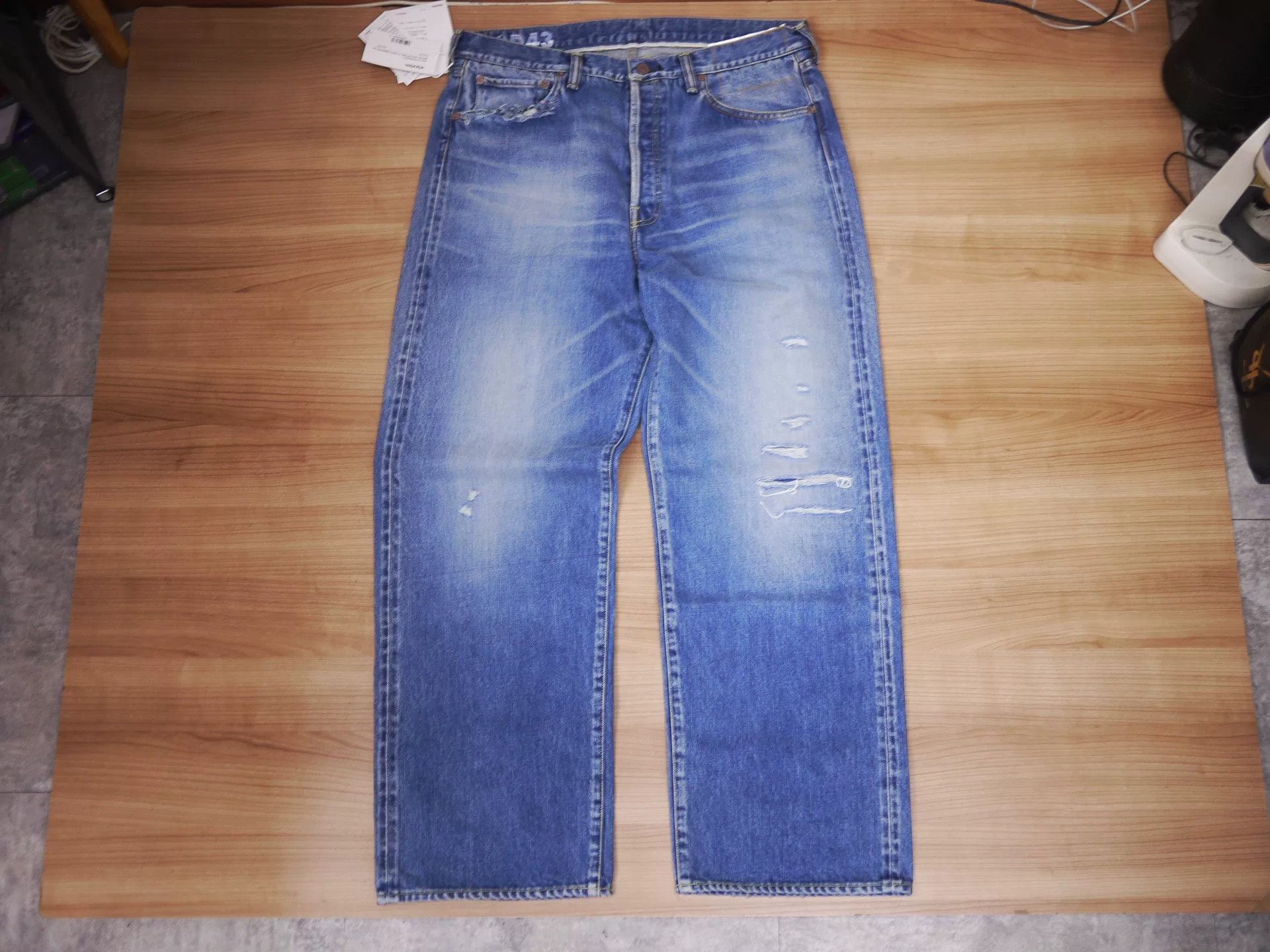 Visvim visvim social sculpture wide leg jeans Size US 34 / EU 50 - 1 Thumbnail