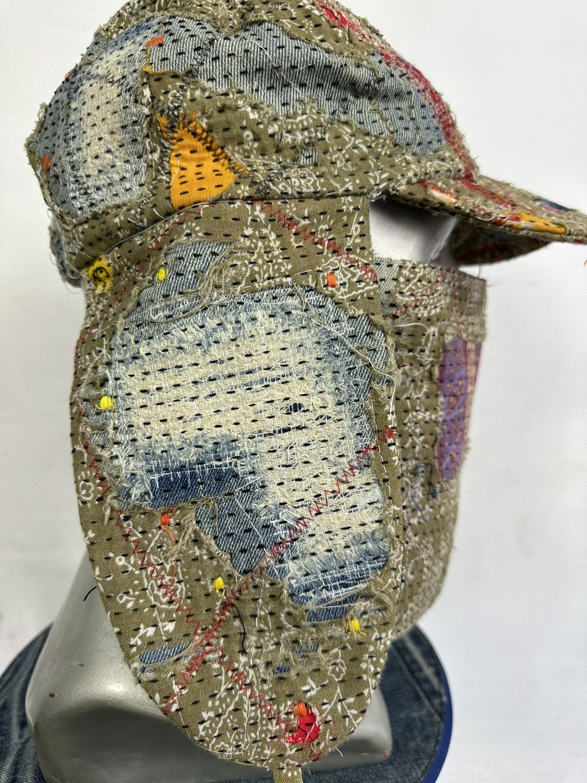 Other Custom Made Distressed Paisley patchwork Boro hats by Ahado Size ONE SIZE - 8 Thumbnail