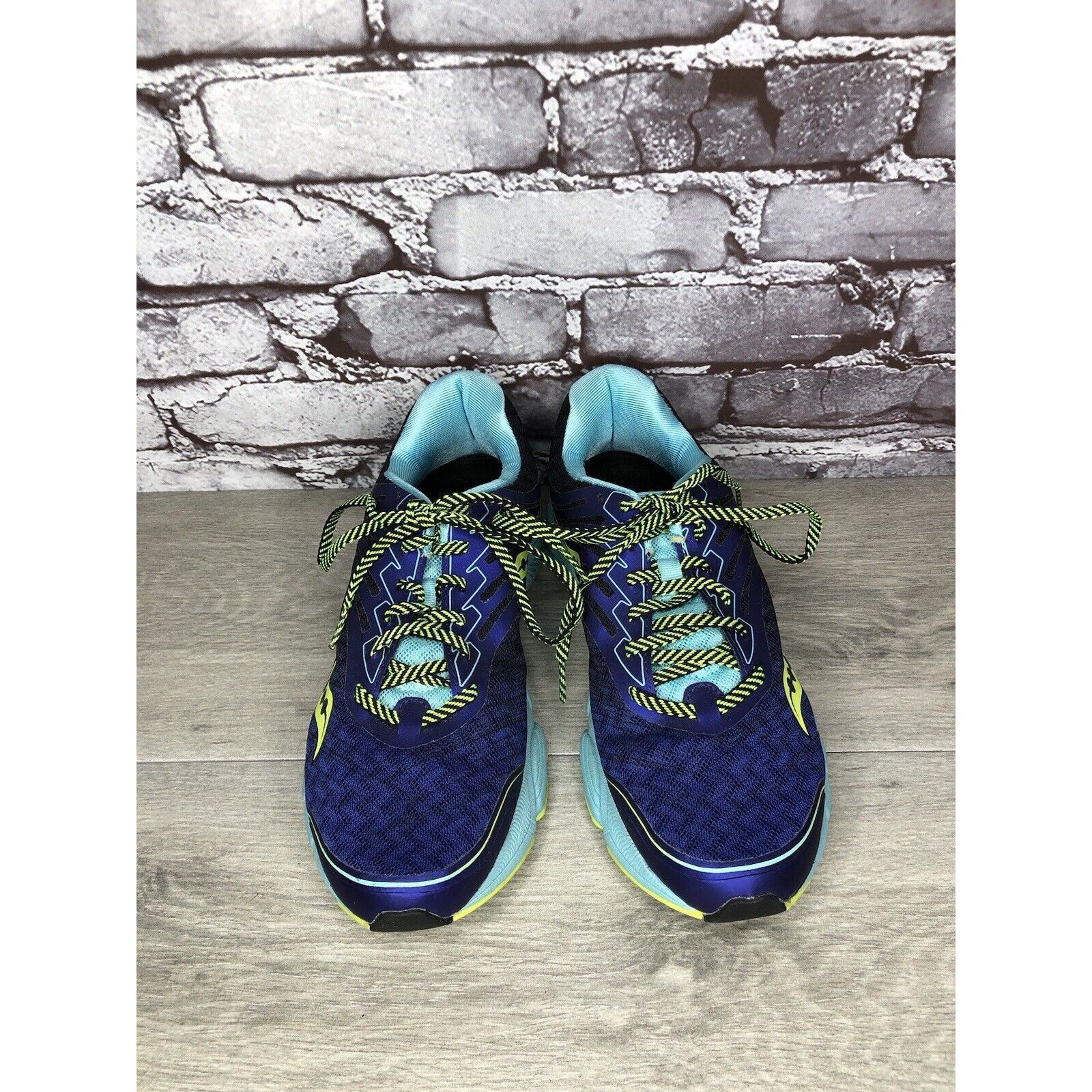 Saucony Saucony Breakthru 2 S10304-2 Purple Blue Yellow Running Shoe Size US 9.5 / IT 39.5 - 15 Thumbnail