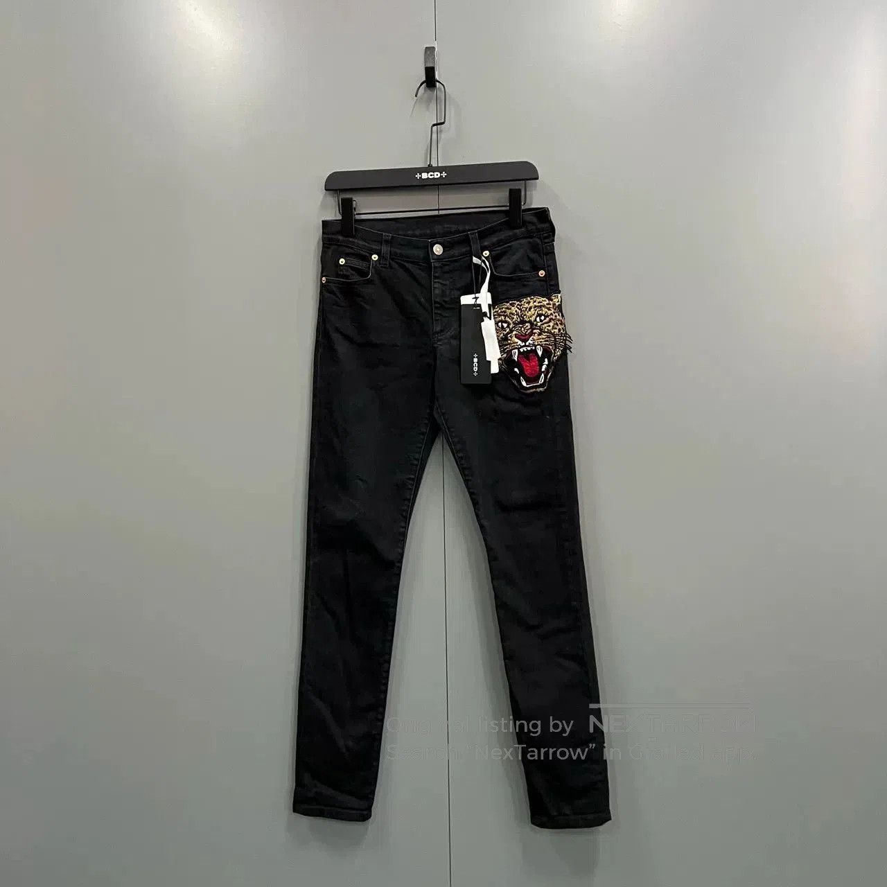 Gucci Gucci Leopard Head Embroidery Slim Jeans. Size 26" / US 2 / IT 38 - 1 Thumbnail
