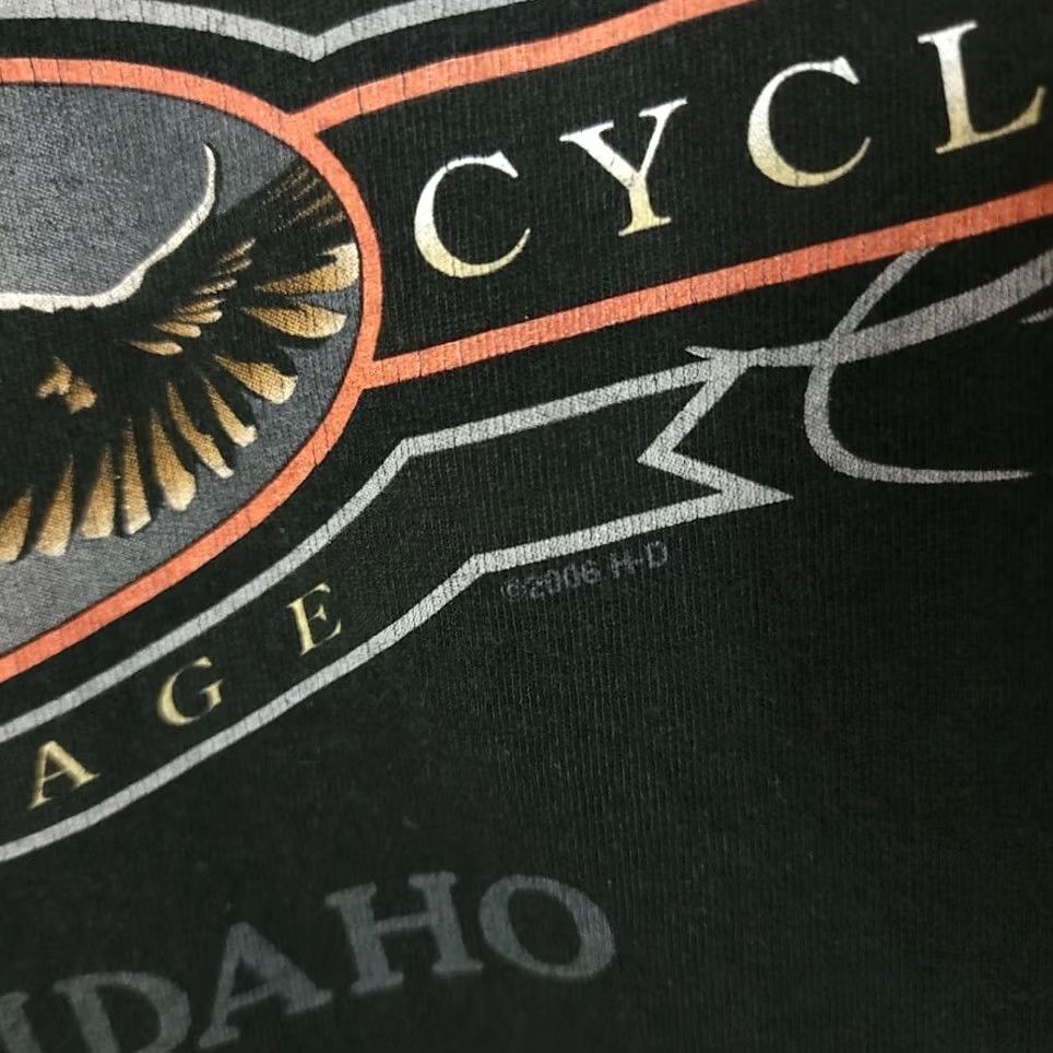 Harley Davidson VINTAGE Harley-Davidson Tank Top Mens XL Black Cotton Crew Neck Sleeveless 90s Y2K Boise Idaho Made In USA Size US XL / EU 56 / 4 - 6 Thumbnail