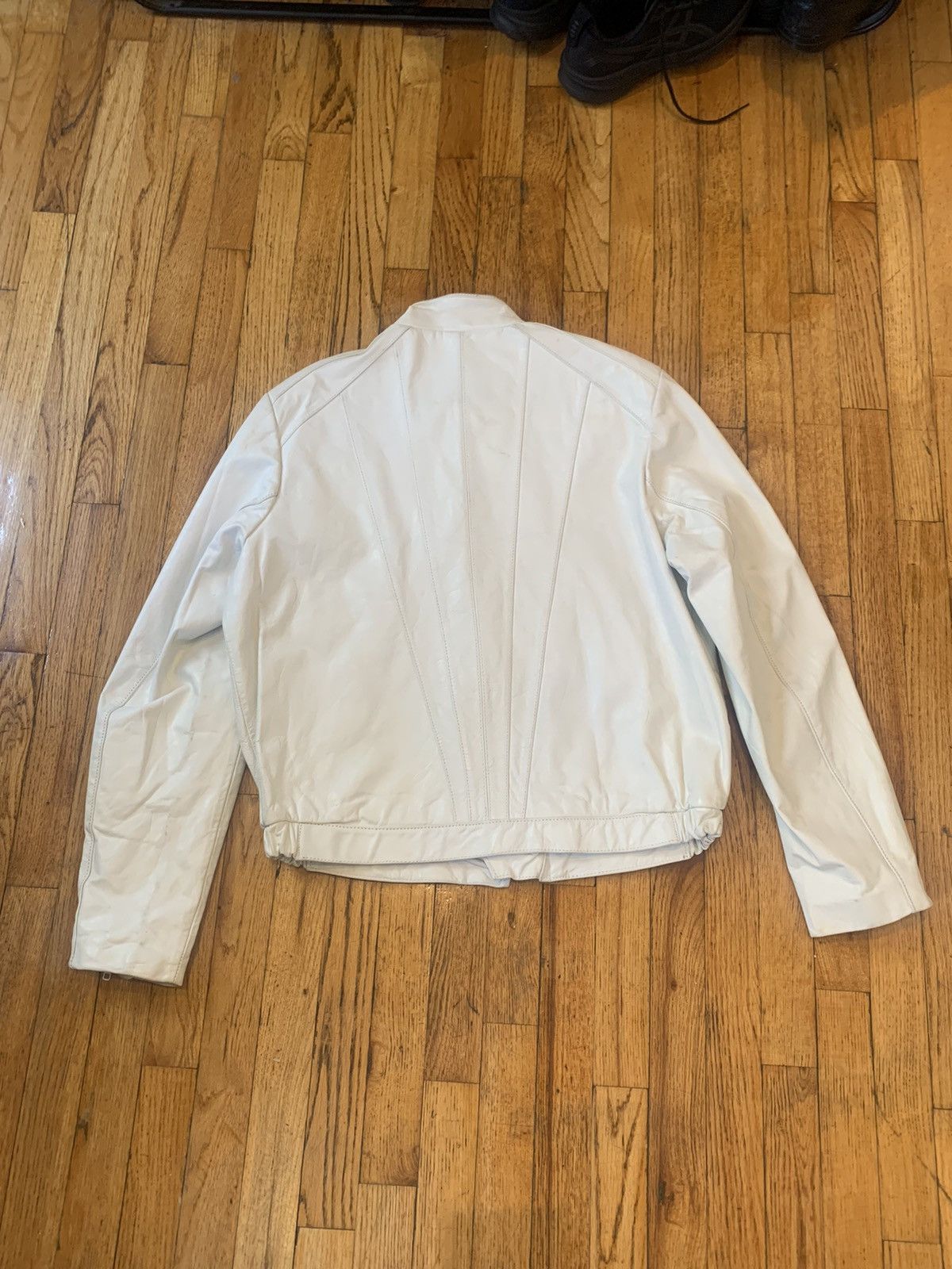 Other Vintage Asymmetric Biker Leather Jacket Size US M / EU 48-50 / 2 - 2 Thumbnail