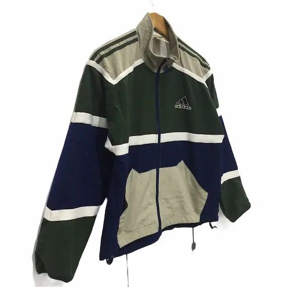 Adidas ADIDAS 3 Stripes Pocket Sweater Full Zip Big Logo Striped Size S / US 4 / IT 40 - 3 Thumbnail