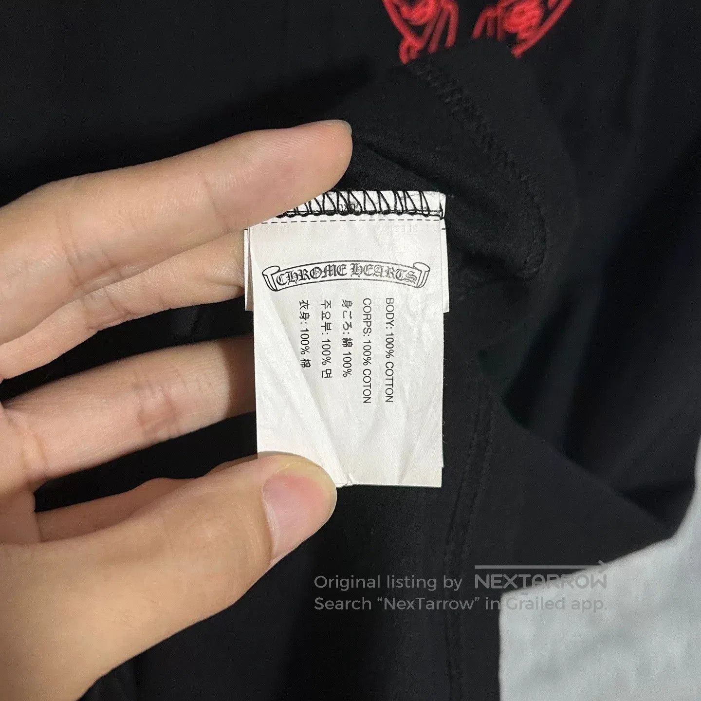 Chrome Hearts chrome hearts red cross short sleeve t-shirt. Size US L / EU 52-54 / 3 - 7 Thumbnail