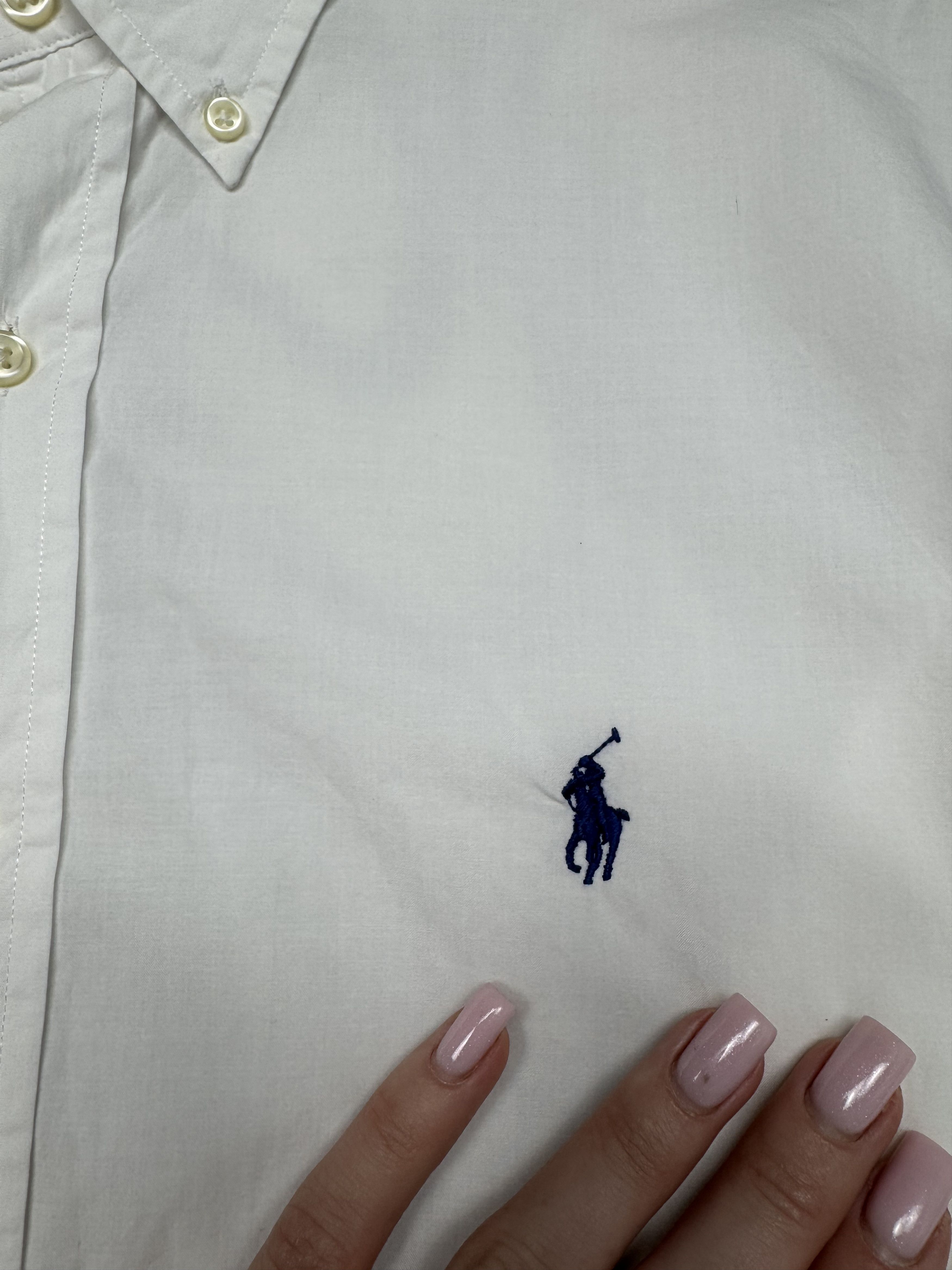 Polo Ralph Lauren Polo Ralph Lauren Mens Long Sleeve White Shirt Slim Fit Size US L / EU 52-54 / 3 - 3 Thumbnail