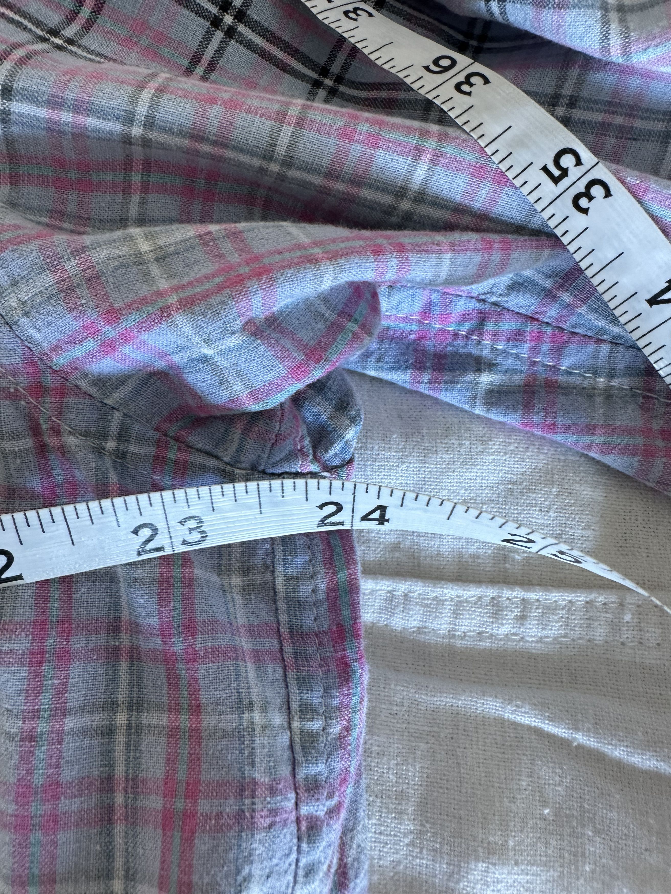 Issey Miyake Issey Miyake Check Camp Collar Short Sleeve Button Up Shirt Size US XL / EU 56 / 4 - 6 Thumbnail