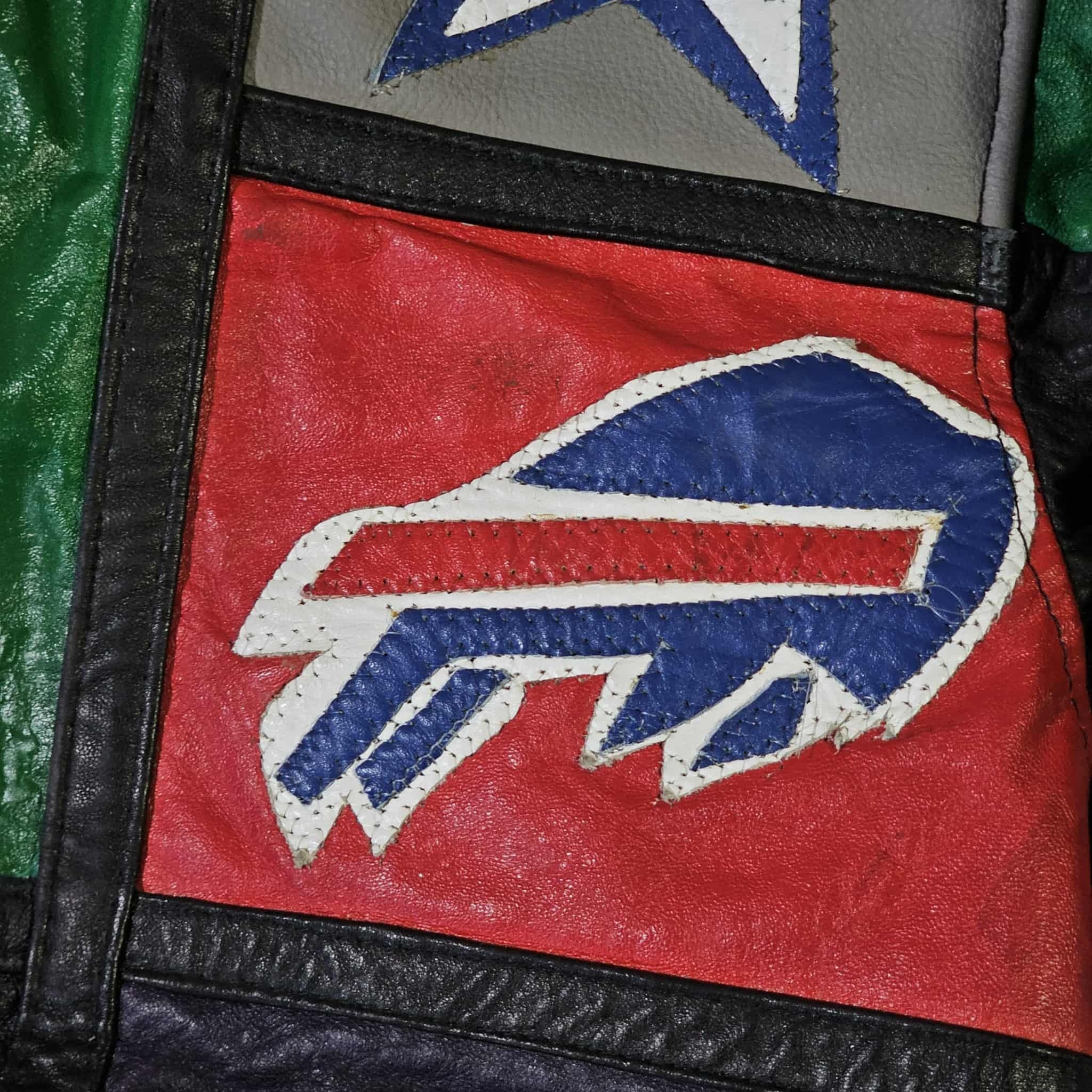 NFL NFL Vintage 90s Patches Custom Handmade Leather Jacket Size US XL / EU 56 / 4 - 10 Thumbnail
