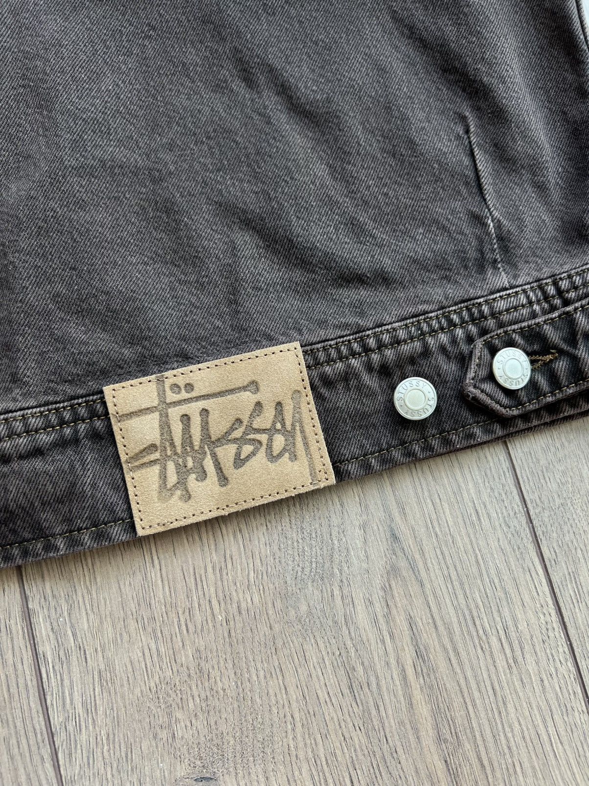 Stussy Stussy Denim Zip Work Jacket Espresso Large Size US L / EU 52-54 / 3 - 5 Thumbnail