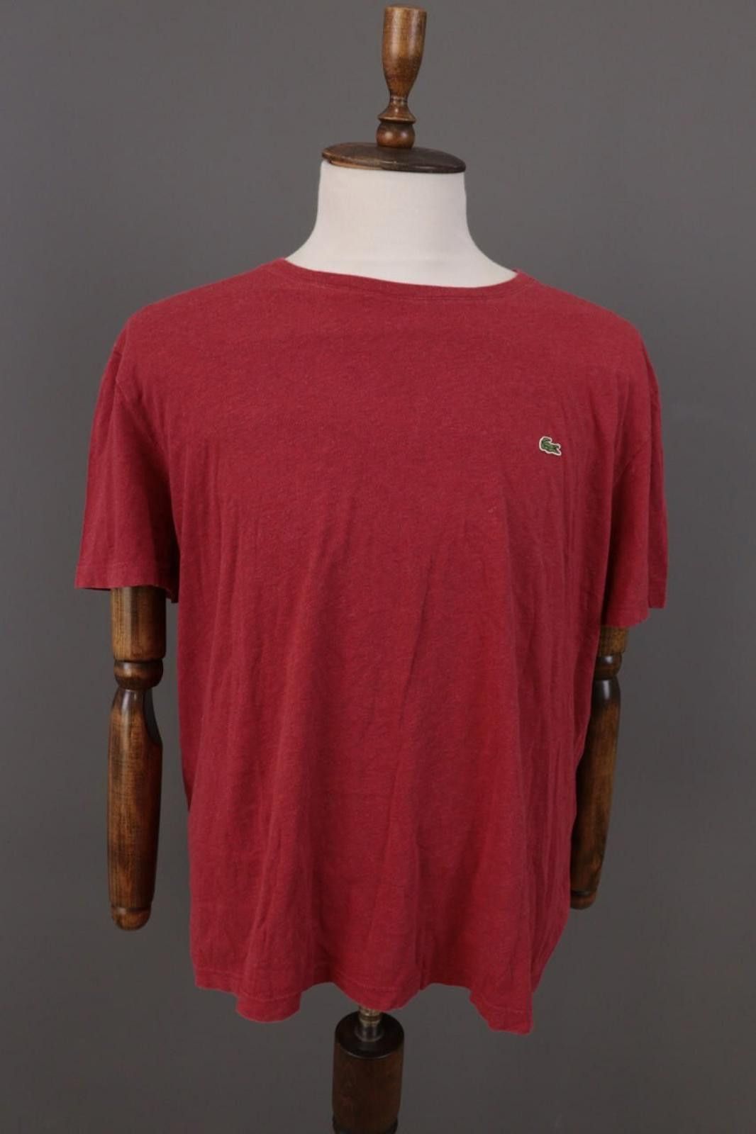 Lacoste Lacoste Red Crew Neck Short Sleeve T-Shirt Size 8 / 3XL Size US XXL / EU 58 / 5 - 1 Thumbnail