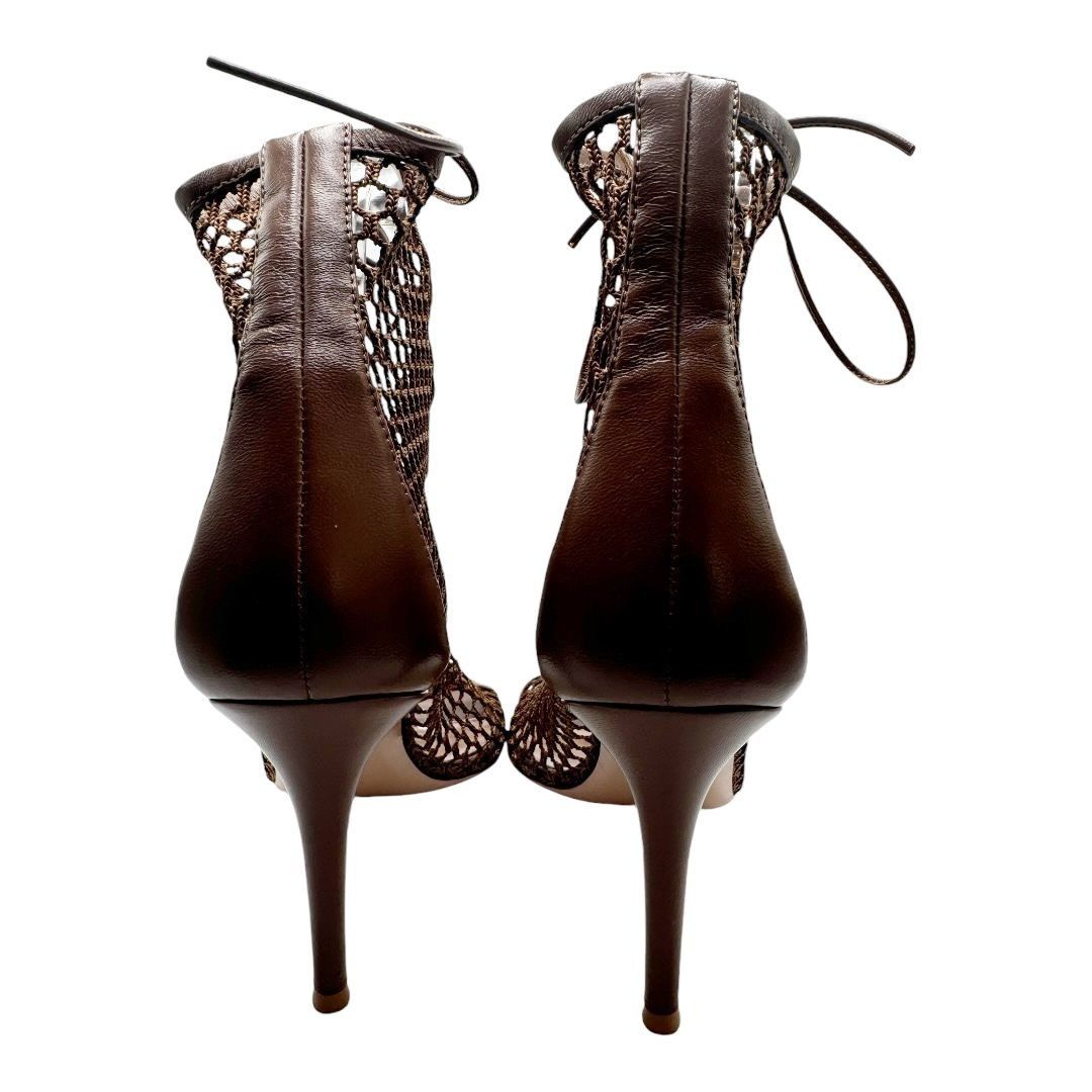 Gianvito Rossi Gianvito Rossi Cage Mesh Booties Size US 8.5 / IT 38.5 - 7 Thumbnail