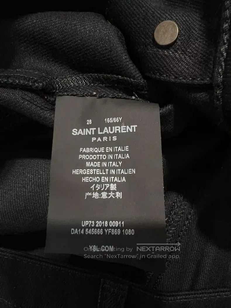 Saint Laurent Paris Saint Laurent Paris D27 Black Jeans. Size US 28 / EU 44 - 4 Thumbnail