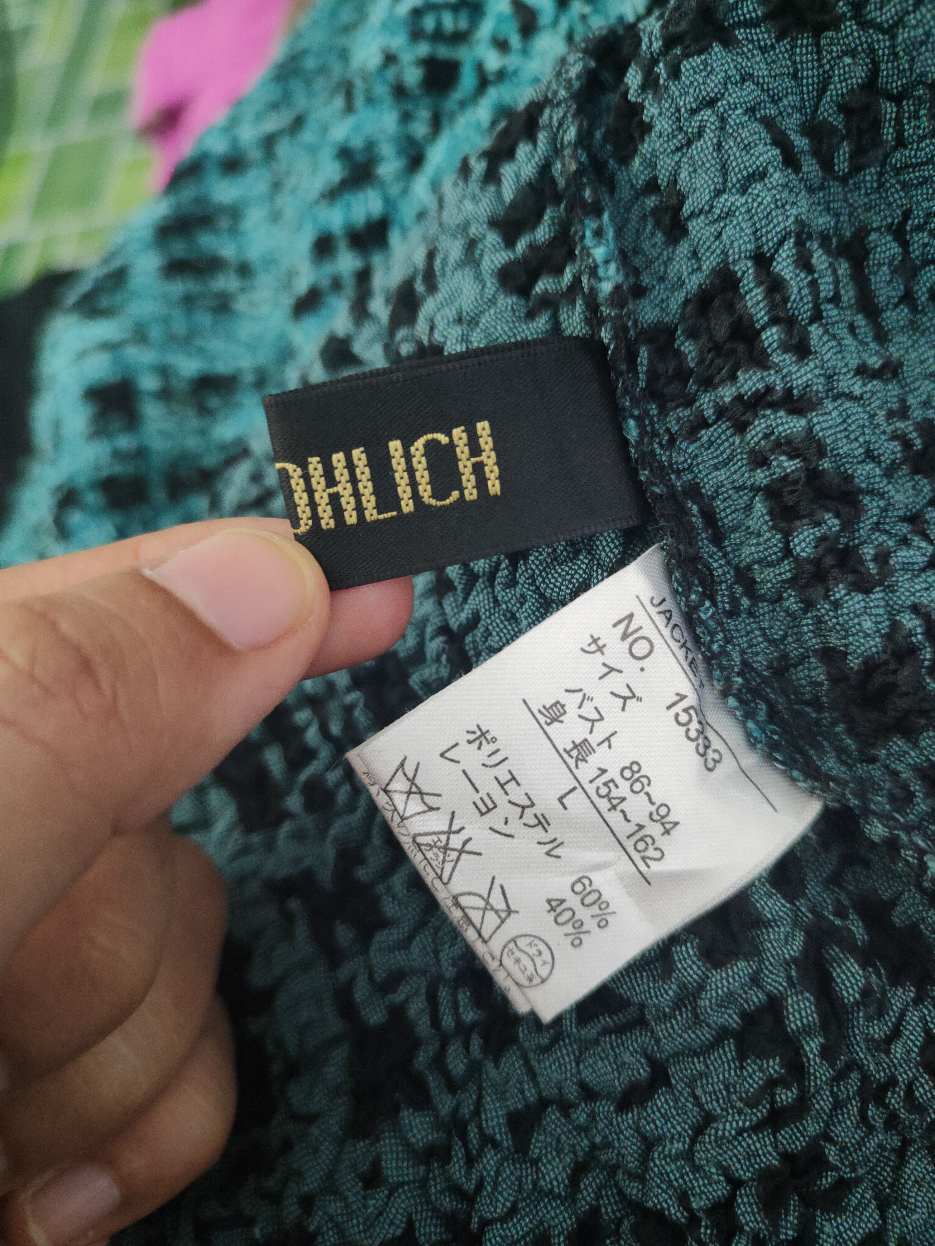 Japanese Brand × Vintage Vintage Fashion Prohlich Turquoise Button Up Shirts Size L / US 10 / IT 46 - 10 Thumbnail