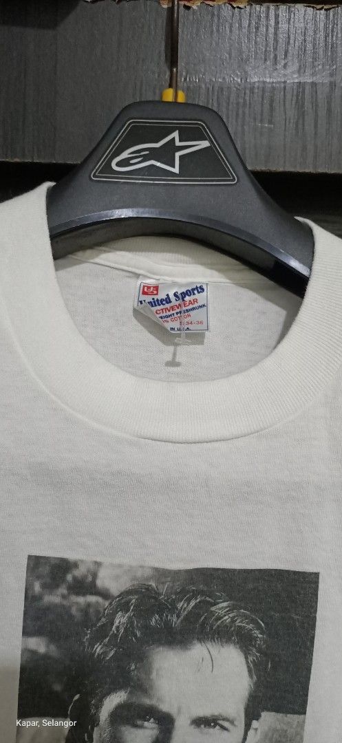 Rap Tees × Vintage Vintage 90s kevin costner face shirt raptees Size US S / EU 44-46 / 1 - 3 Thumbnail