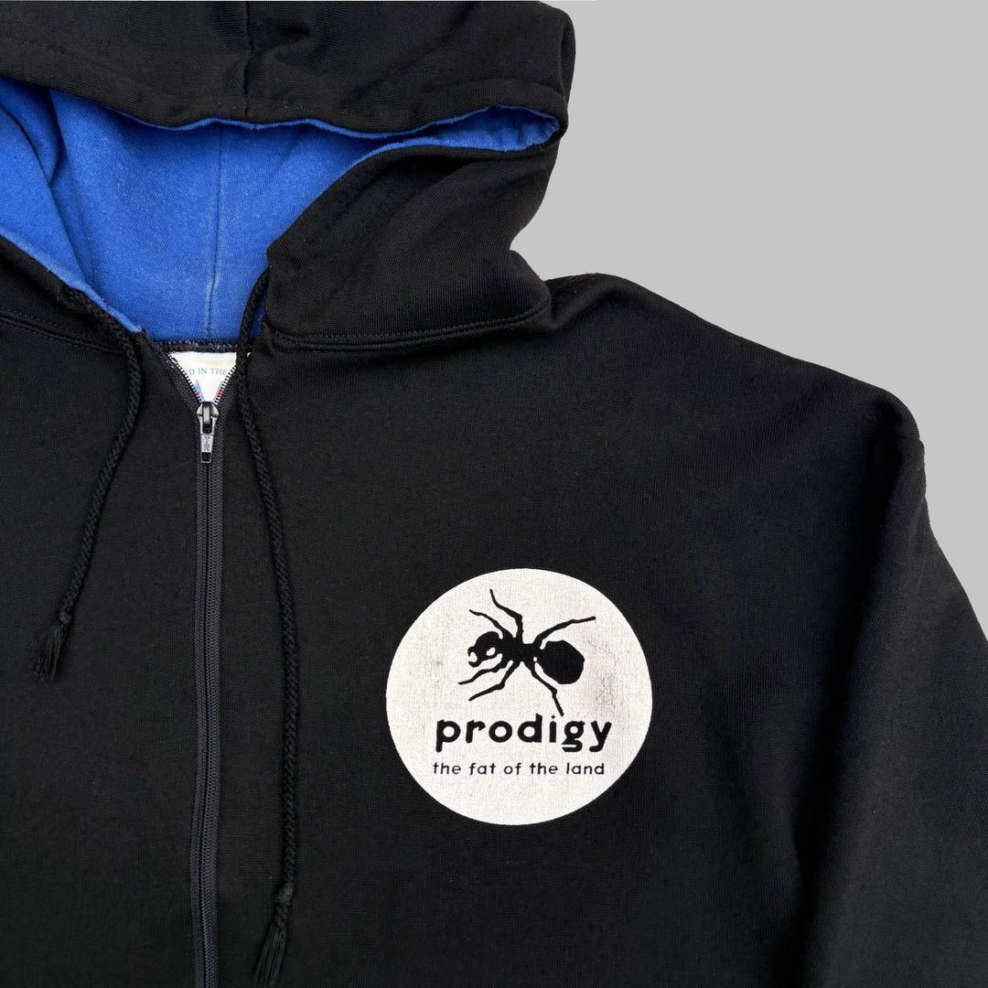 Band Tees Prodigy 1990 90s Vintage Fat of the Land Band Zipped Hoodie Size US XL / EU 56 / 4 - 3 Thumbnail