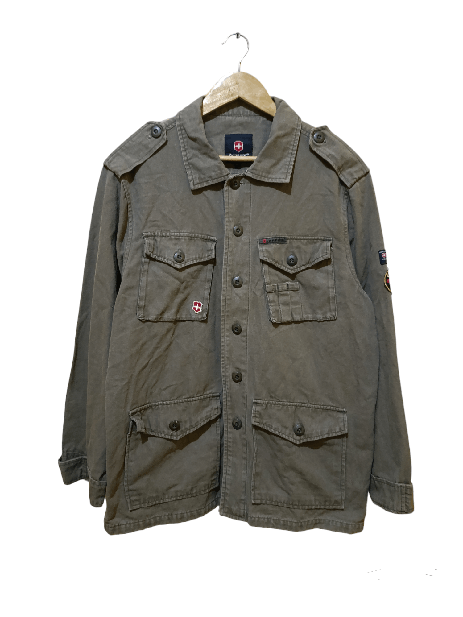 image of 90's Victorinox Utility Field Jacket in Military Green, Men's (Size Large)