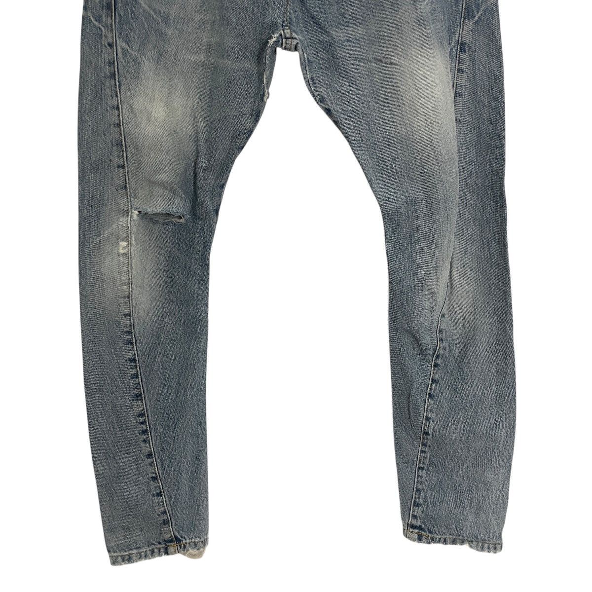 20471120 Vintage Ehyphenwork Gallery Double Waist Distressed Denim Size US 29 - 2 Thumbnail