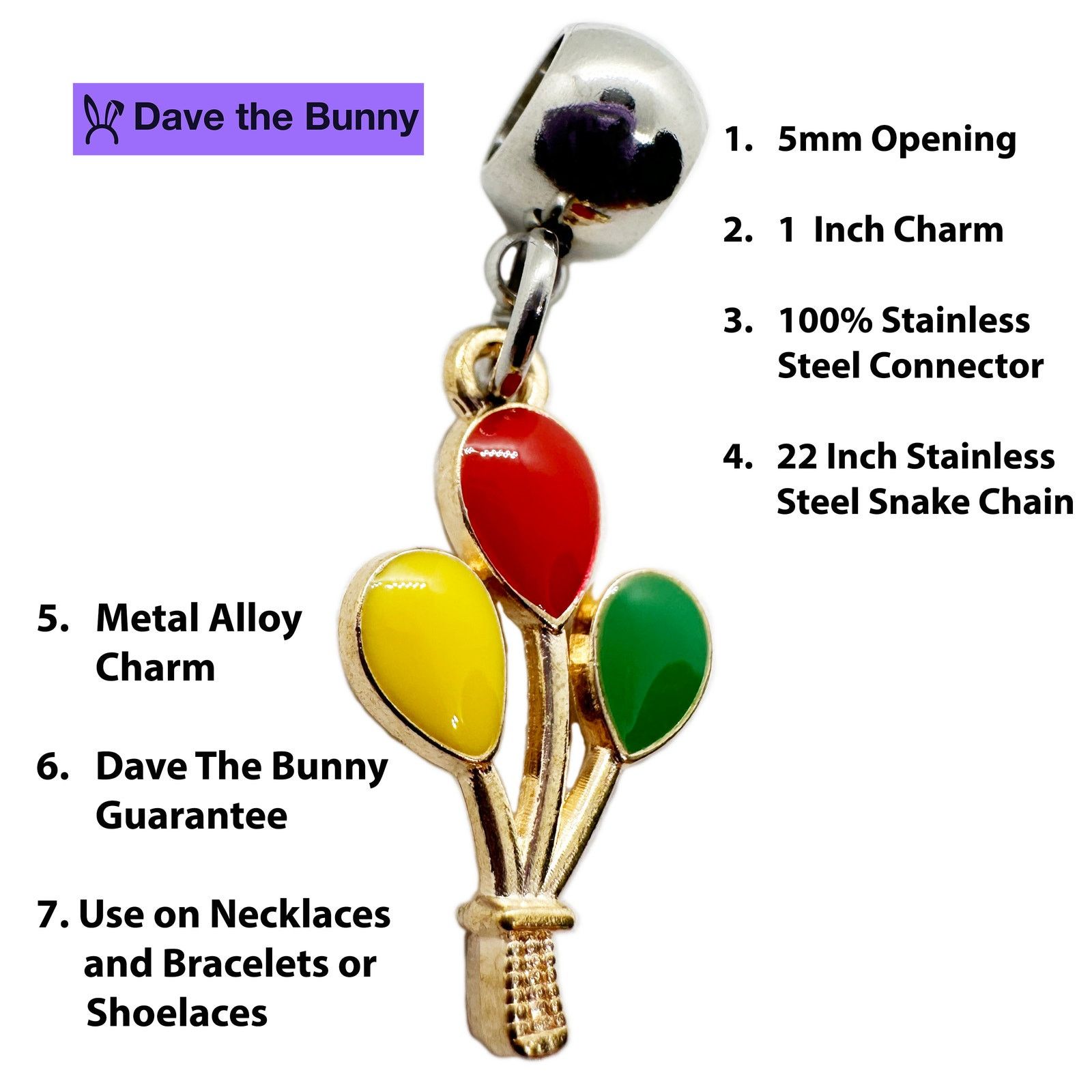 & Other Stories Balloon Necklace with Metal Alloy Charm - Elegant Balloons Size ONE SIZE - 2 Thumbnail