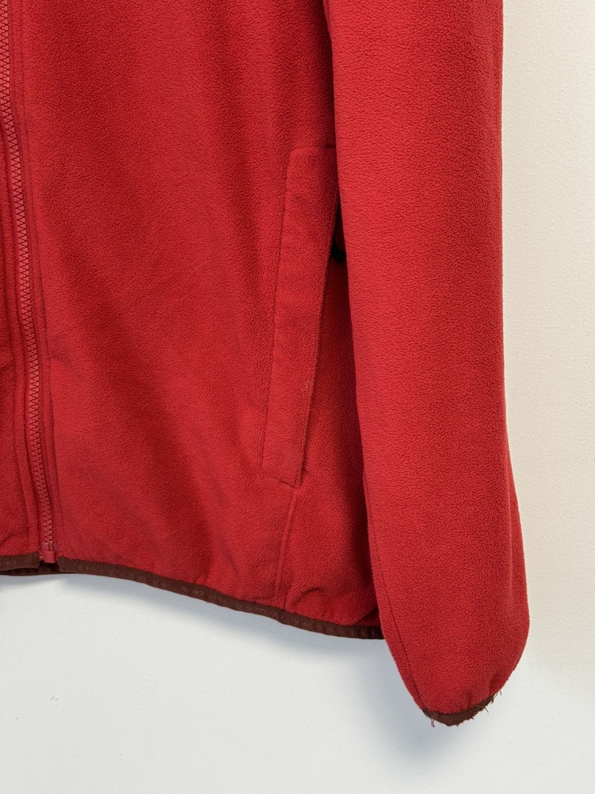 The North Face The North Face Full Zip Fleece Jacket Red Embroidered Logo Size US L / EU 52-54 / 3 - 8 Thumbnail