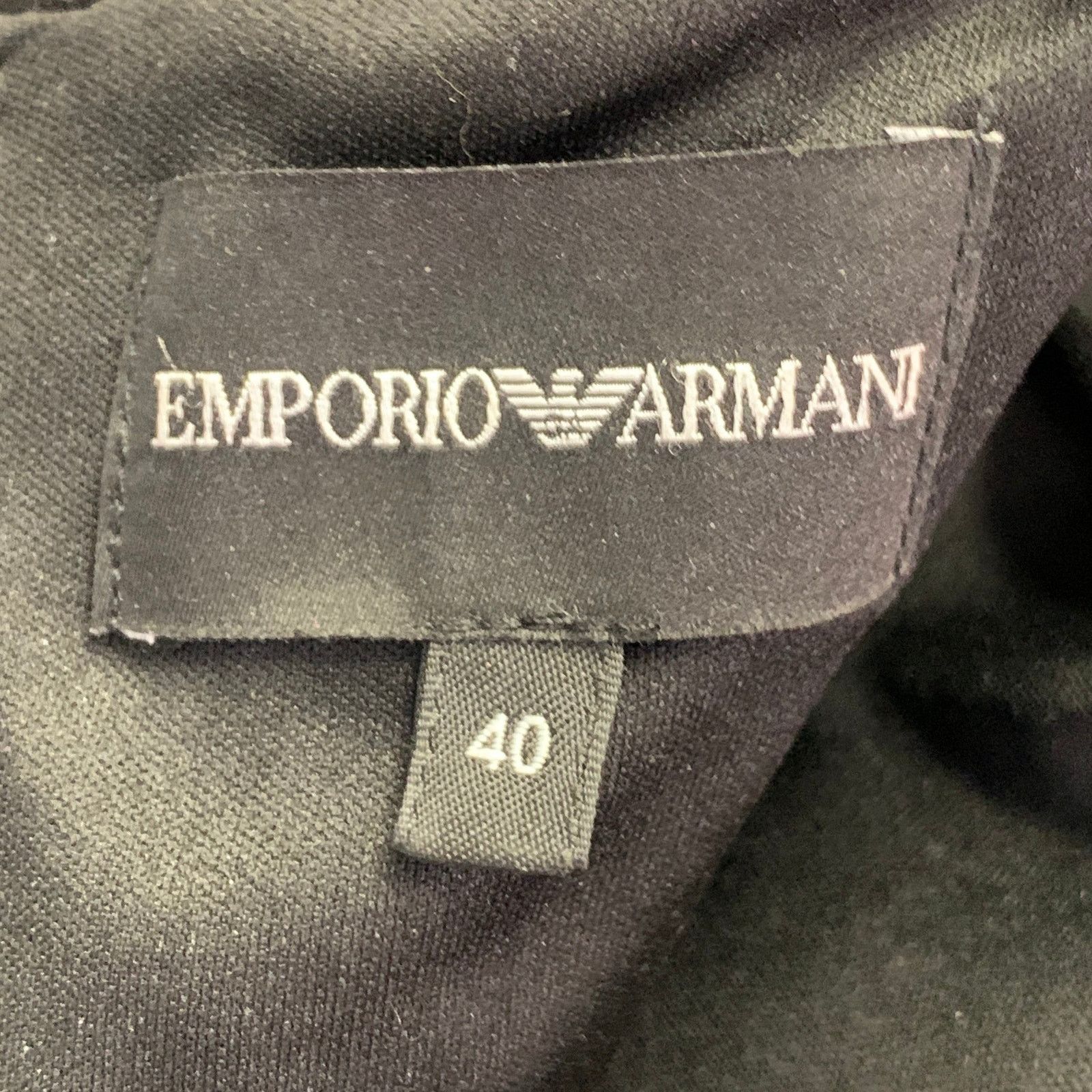 Emporio Armani Size 4 Black White Polyester Blend Sequined Checkered Dress Size S / US 4 / IT 40 - 5 Thumbnail