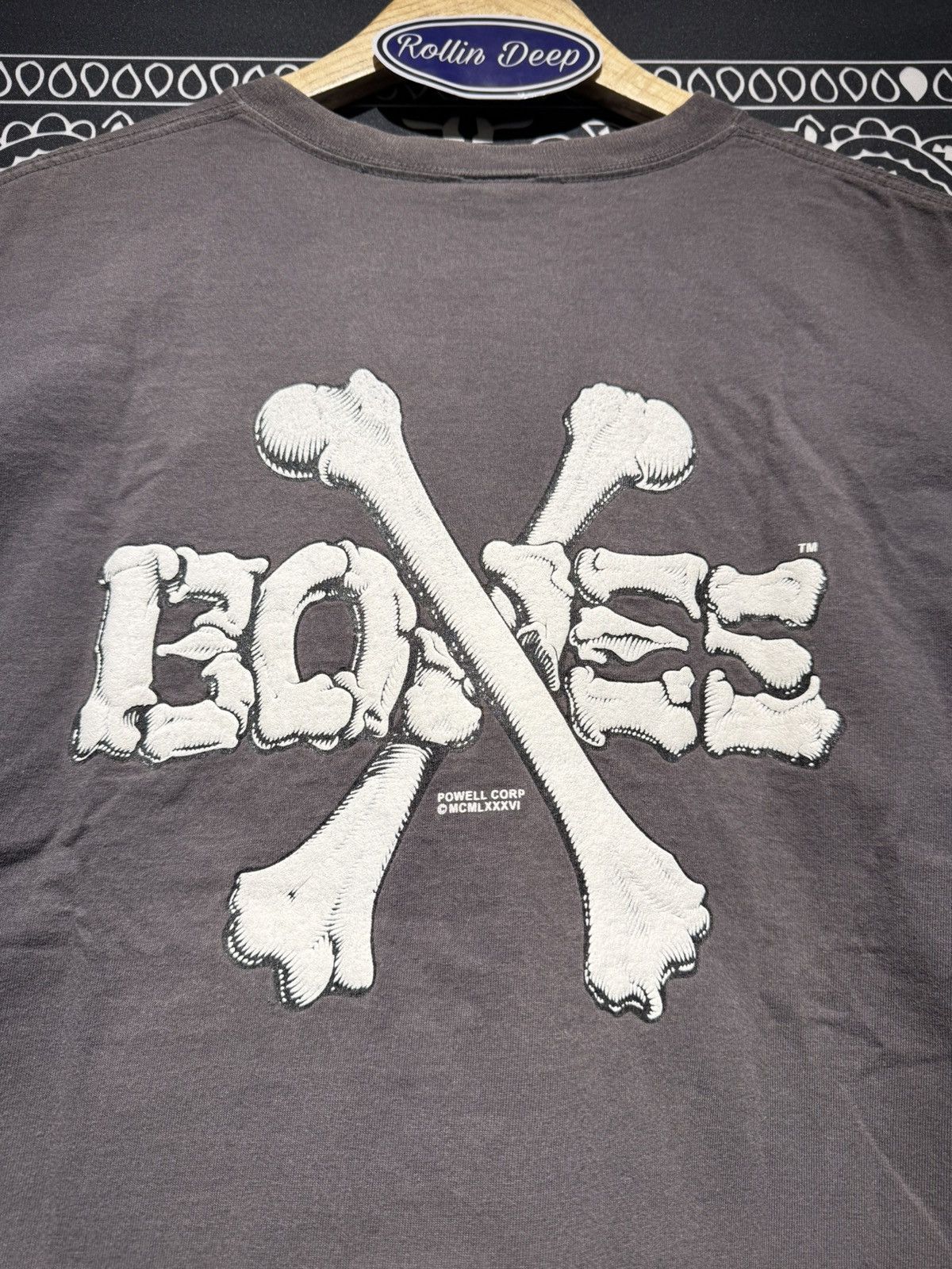Bones × Powell Peralta Rare Powell Peralta Crossbones Tee Size US M / EU 48-50 / 2 - 2 Thumbnail