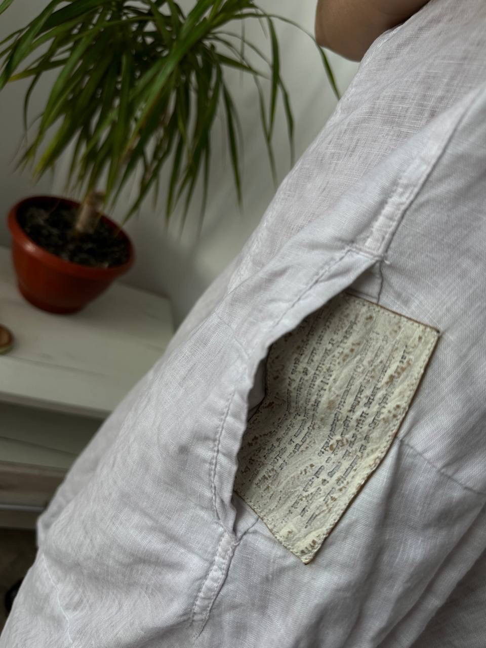 Japanese Brand × Rundholz × Vintage Rundholz Avant Garde Baloon White Dress 100 Linen Size L Size L / US 10 / IT 46 - 6 Thumbnail