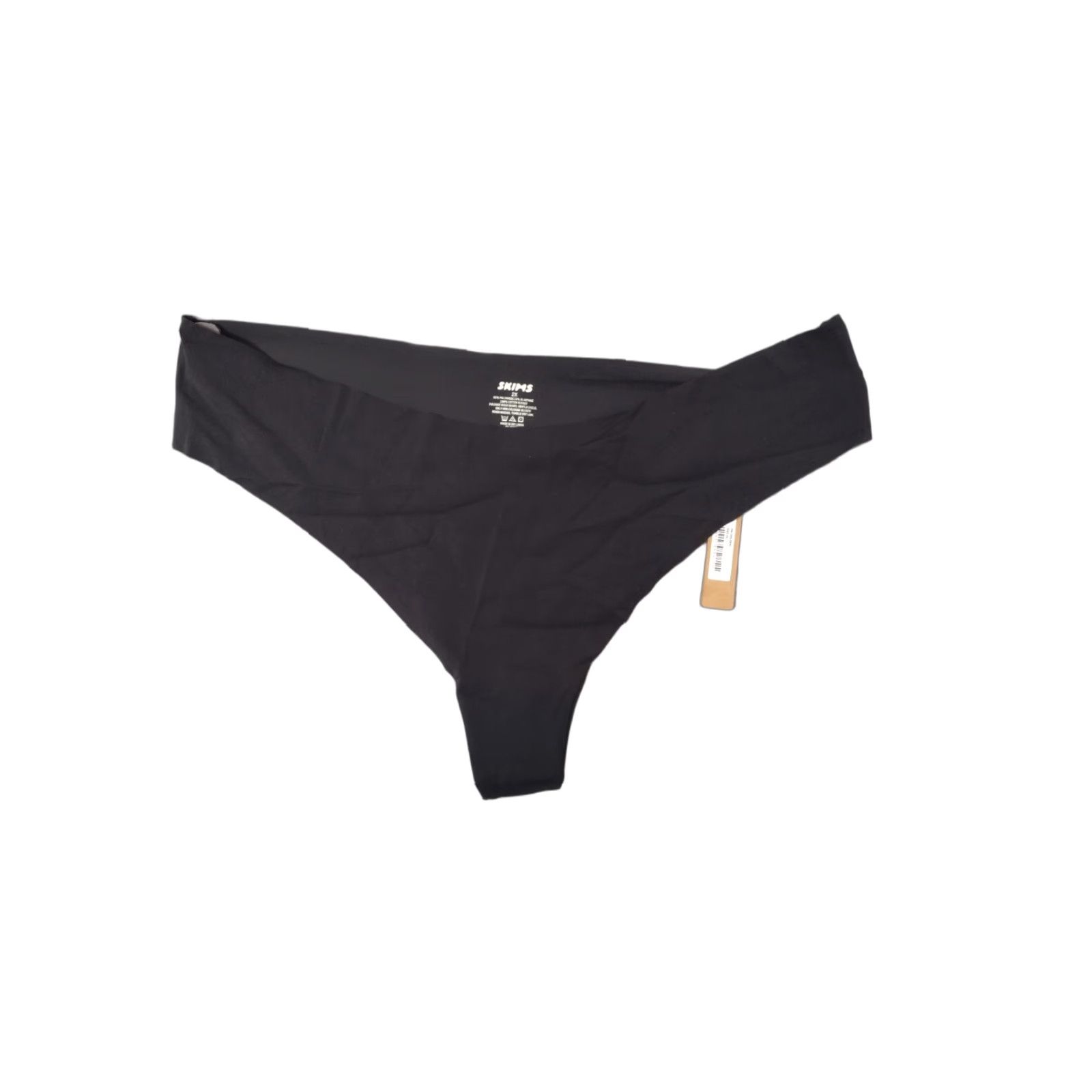 SKIMS **SKIMS Opaque Foil Thong Underwear Size 2X Onyx** User: **SKIMS Foil Opaque Thong Underwear Size 2X Onyx** Size ONE SIZE - 1 Thumbnail