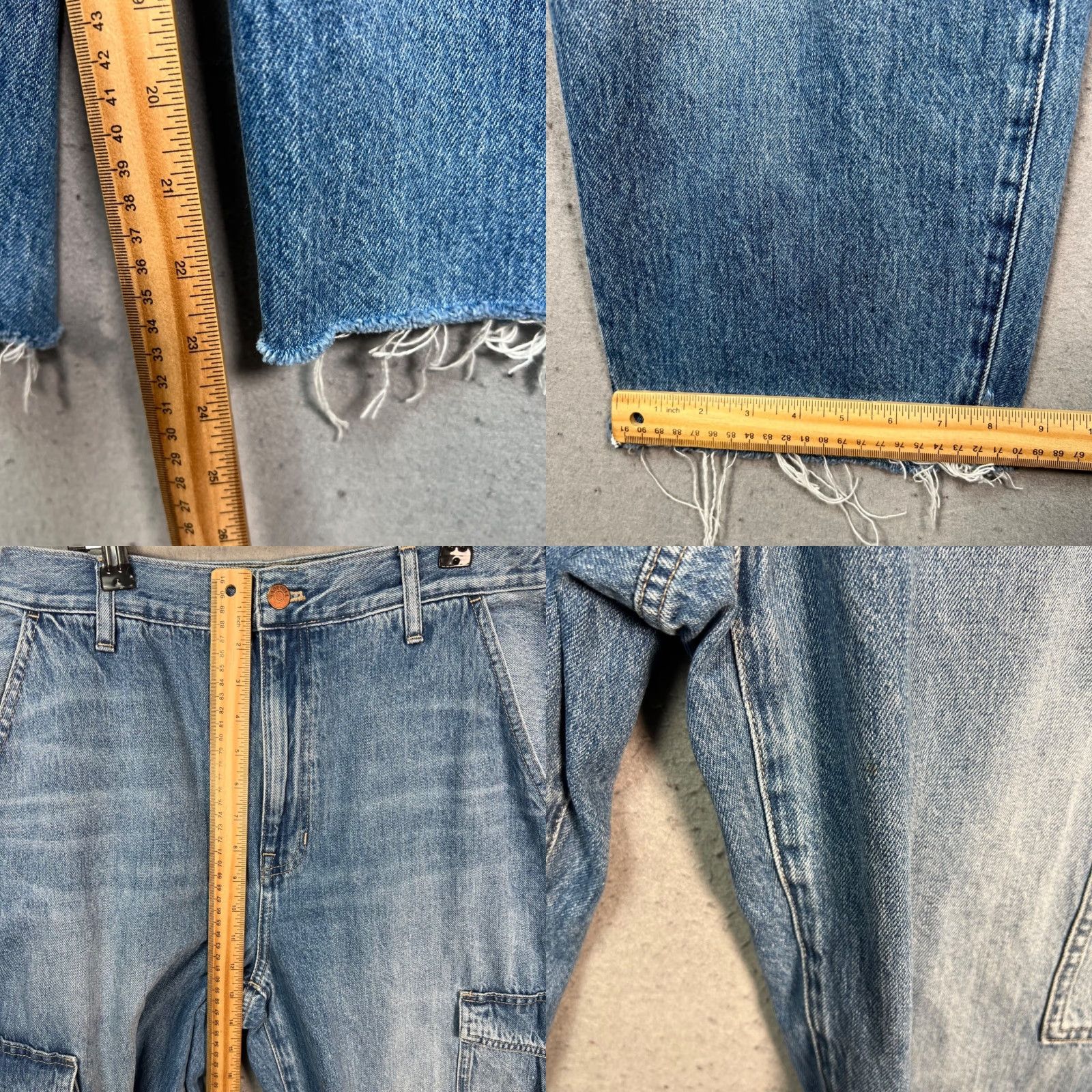 Madewell Madewell Jeans Baggy Tapered Denim Cargo 90s Vintage Men's Womens 30 Blue Size 30" / US 8 / IT 44 - 8 Thumbnail