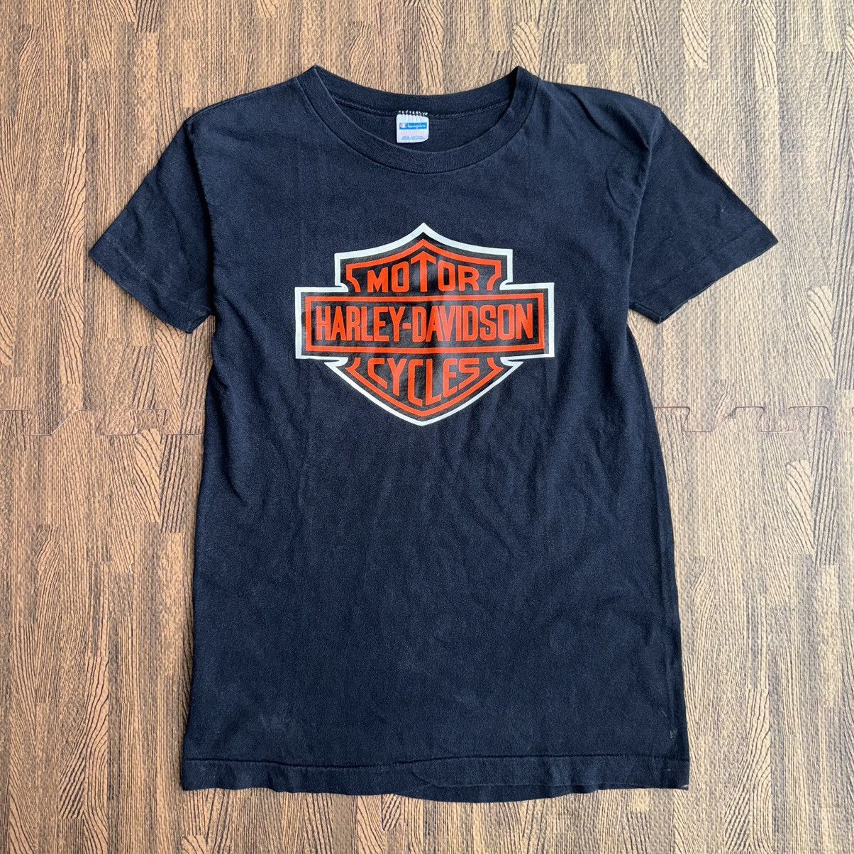 1970’s Harley Davidson tee 3D emblem style