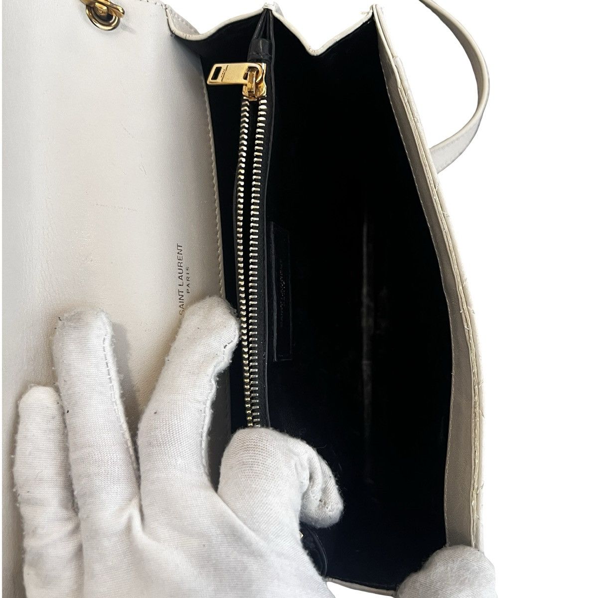 Saint Laurent Paris SAINT LAURENT PARIS CASSANDRA YSL LOGO LEATHER SHOULDER BAG Size ONE SIZE - 6 Thumbnail