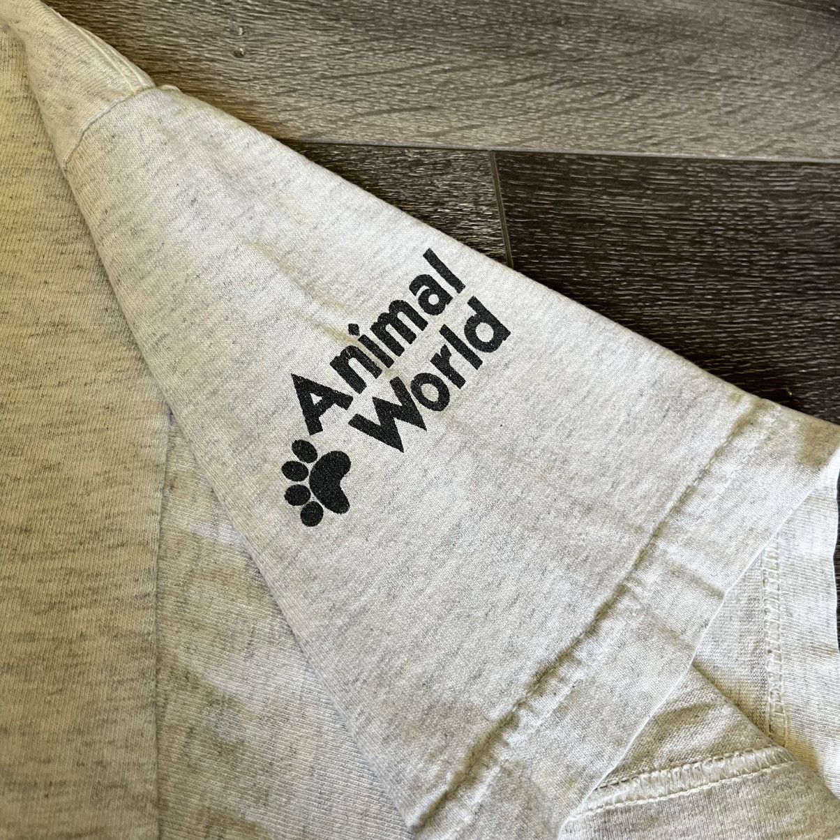 Vintage Vintage 1990s Animal World Otter Face Zoo Graphic Faded Tee Size US L / EU 52-54 / 3 - 5 Thumbnail